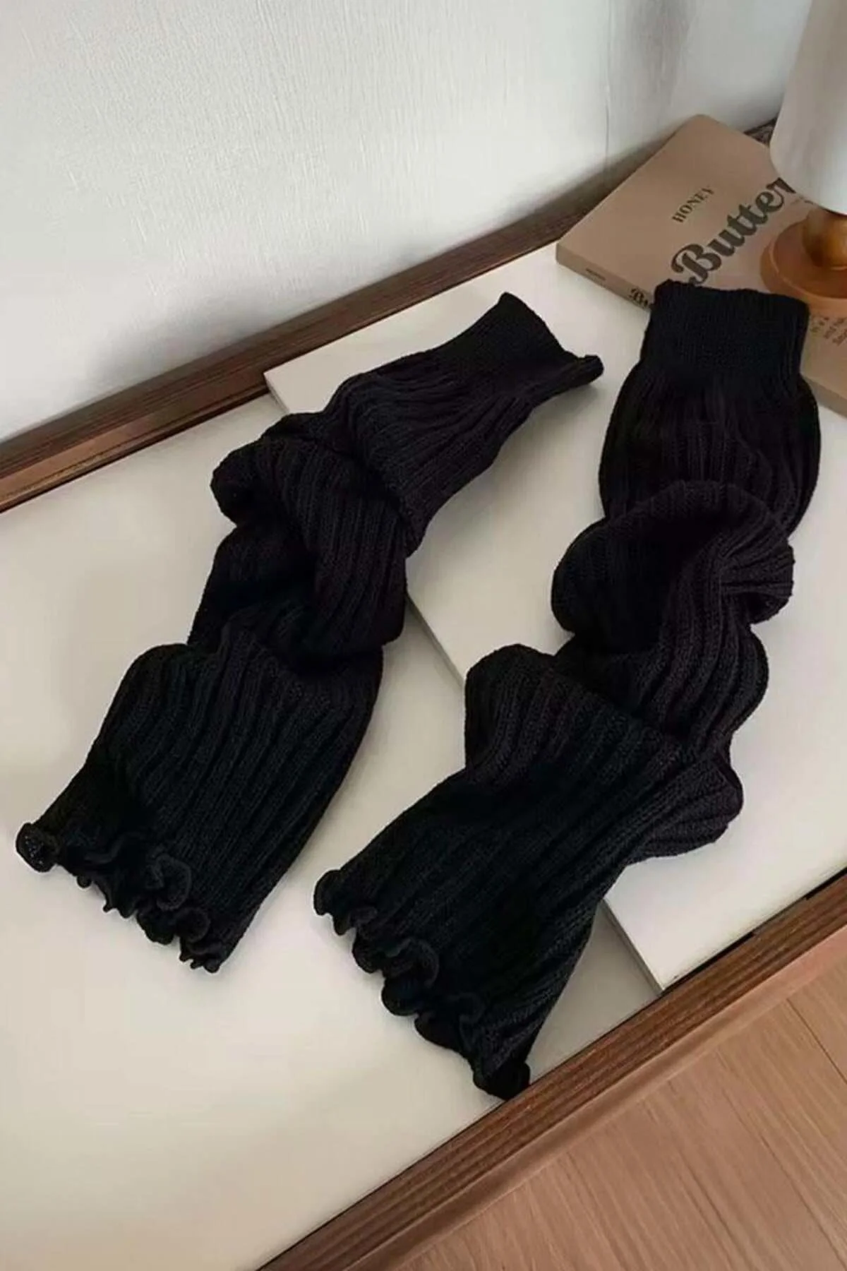 Düz Siyah Kışlık Tozluk Düz Siyah Kışlık Tozluk
