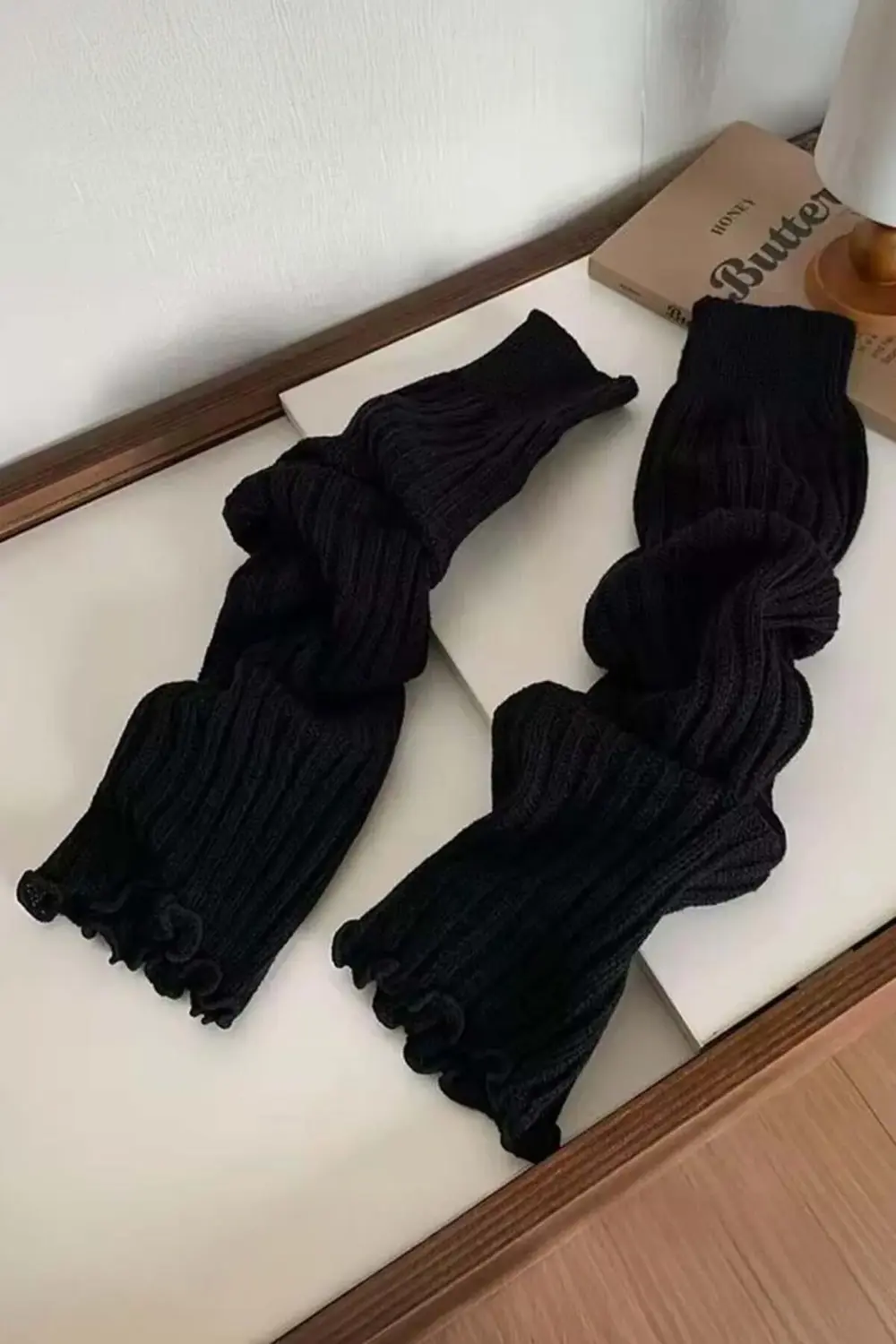 Düz Siyah Kışlık Tozluk