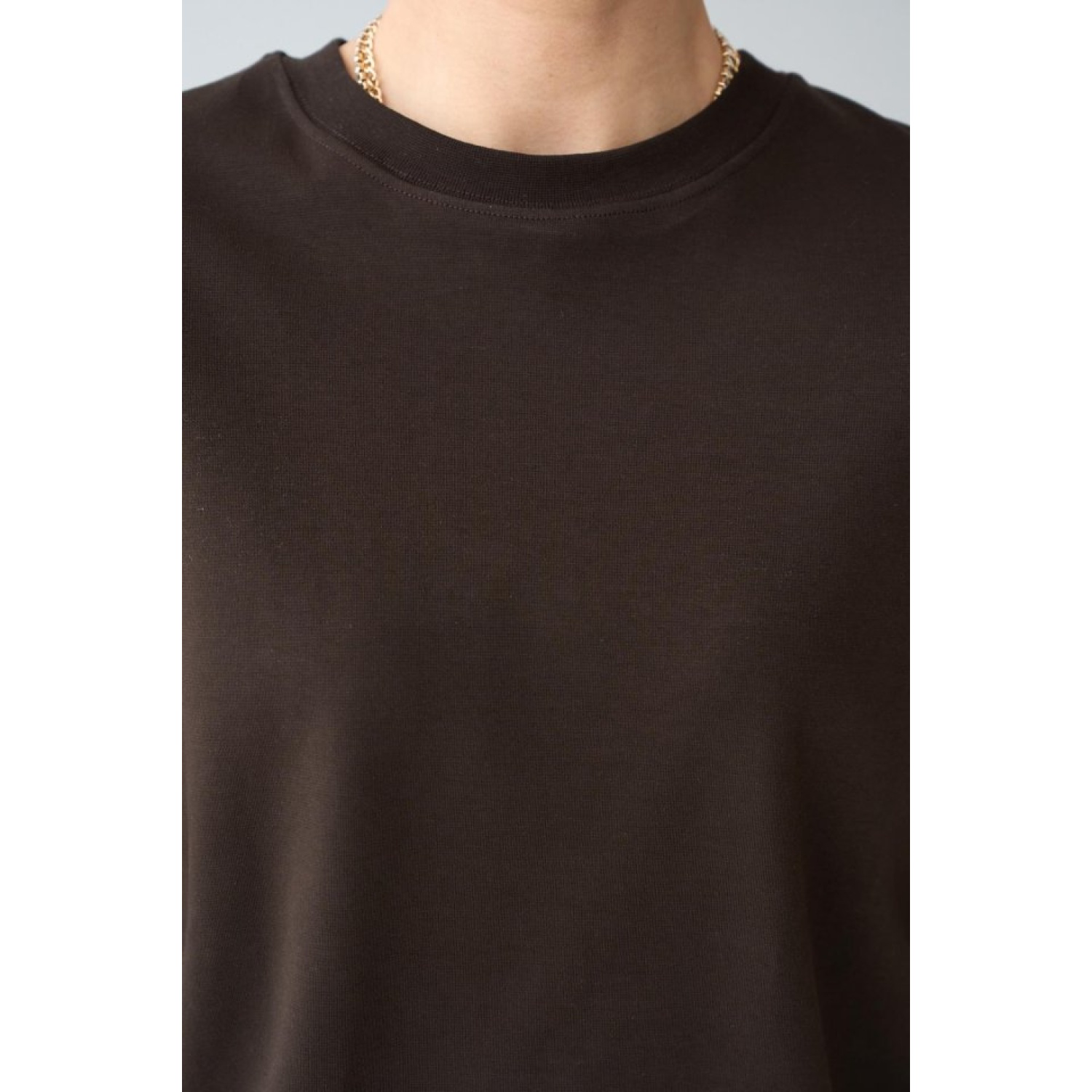 Düz SweatShirt - KAHVE