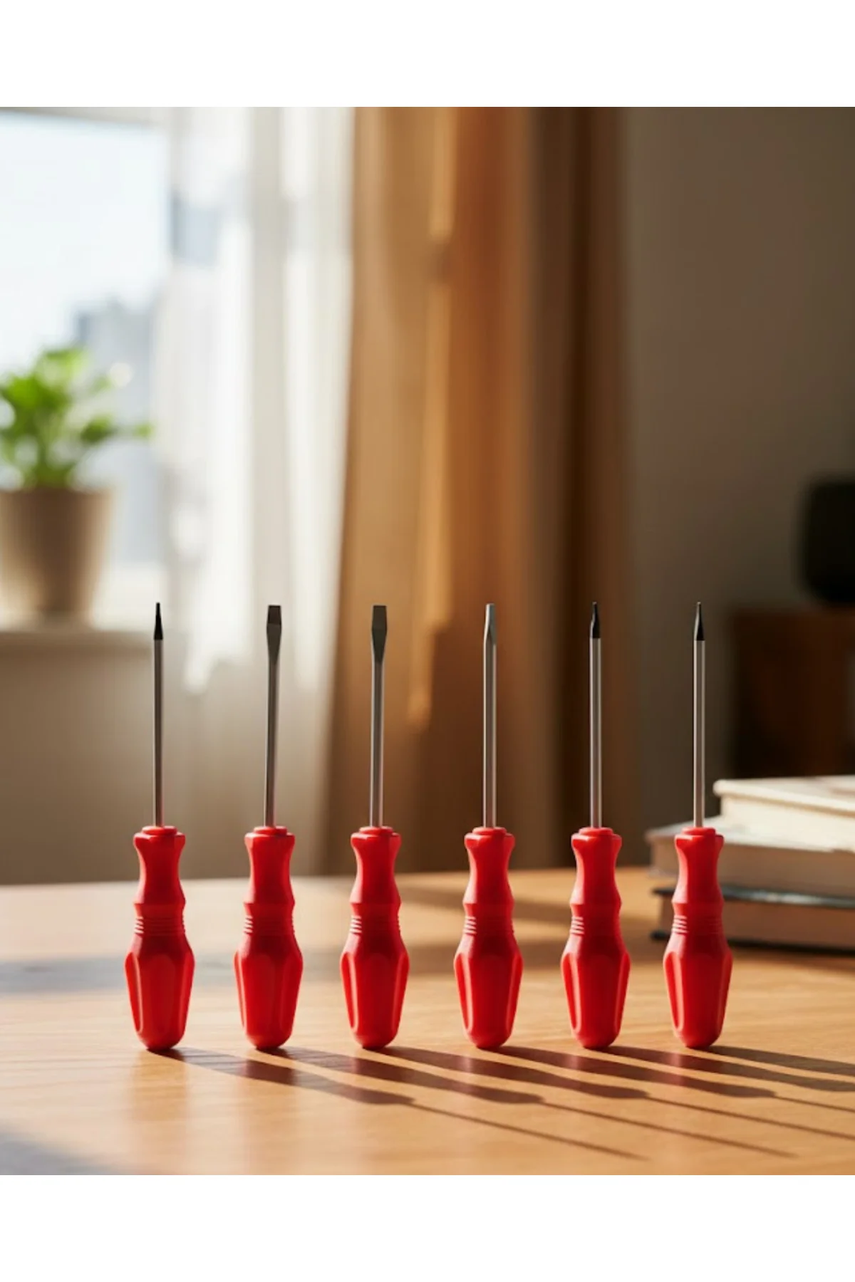 Düz Ve Yıldız Başlıklı 7Li Tornavida Seti Ergonomik Tutma