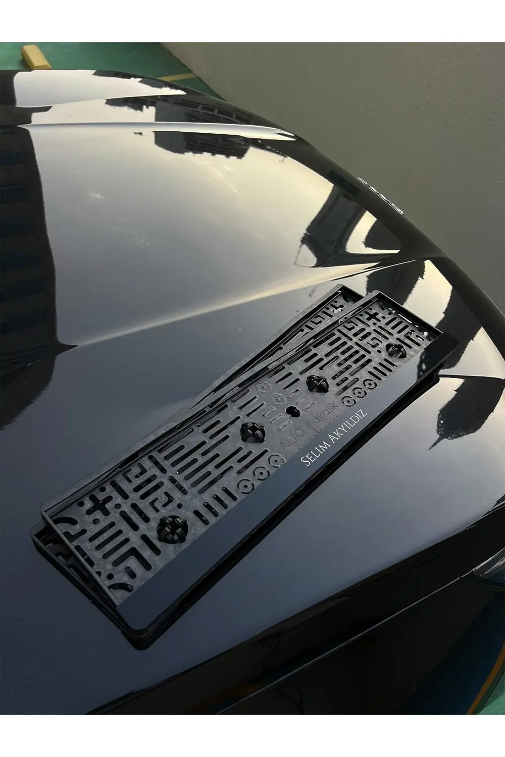 Düz Yazı Fontlu Takmatik Plakalık