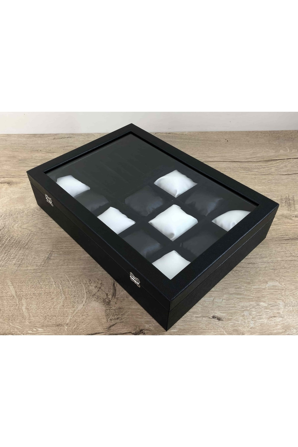 Düzeni Seven Bayanlara Özel Deri Kaplı Saat Takı Ziynet Kolye Düz