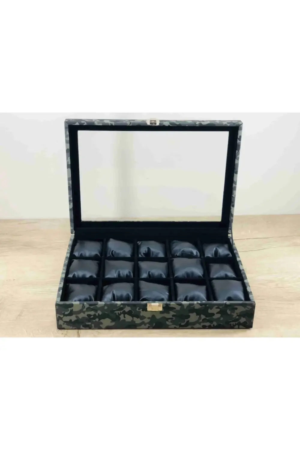 Düzenli Erkeklere 15 Kol Saati Kapasiteli Siyah Yastıklı Büyük Bo