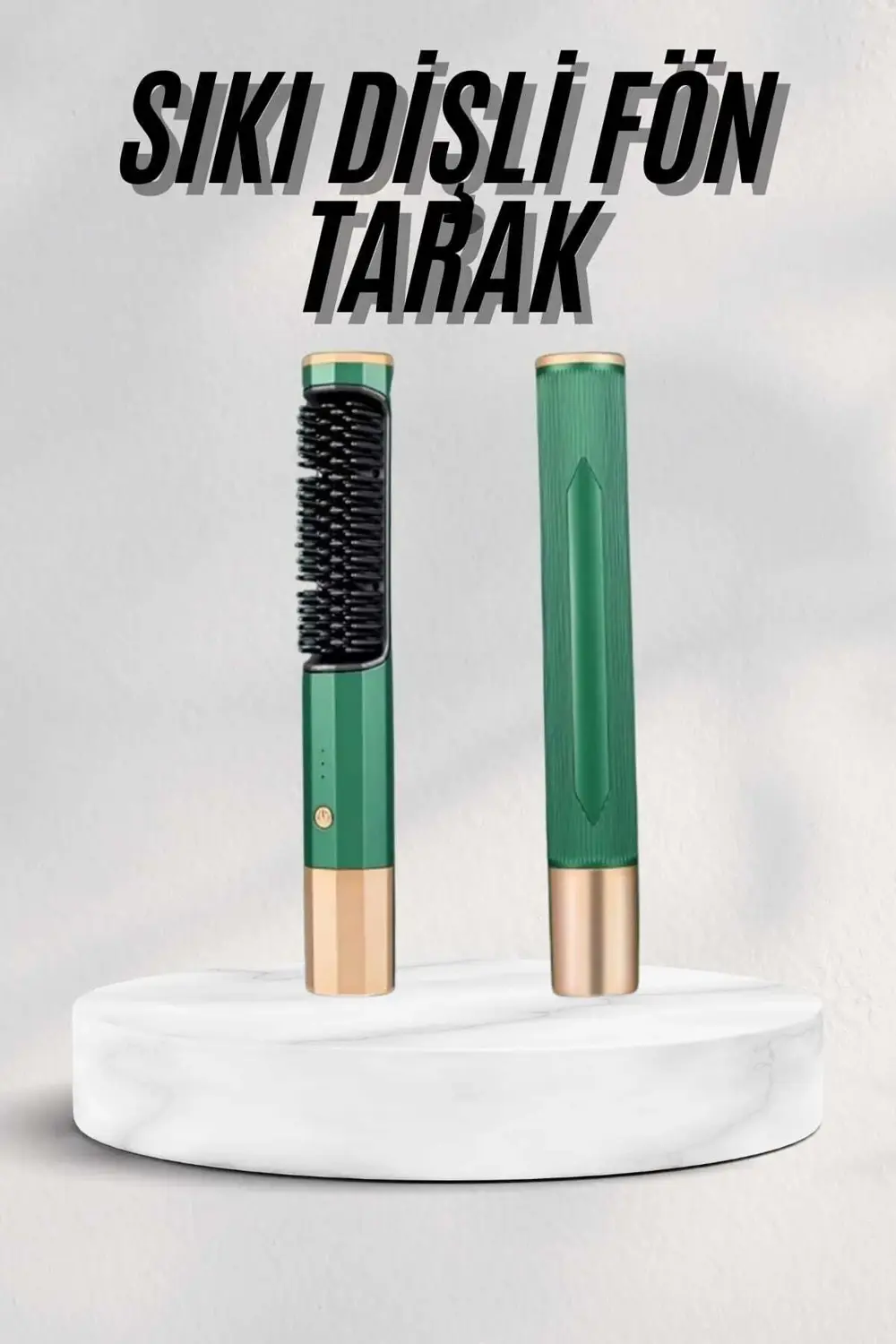 Düzleştirici Fırça Saç Düzleştirici Arada Fön Tarak Taşınabilir