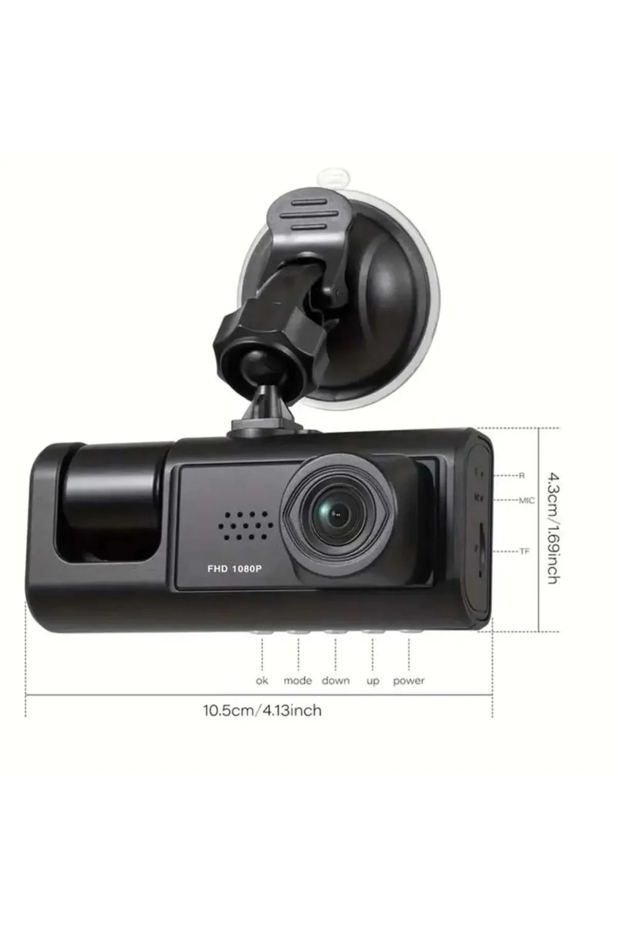 DV300 Yeni 3 Kameralı Araç İçi Kayıt Kamerası Trafik Recorder 2 İ