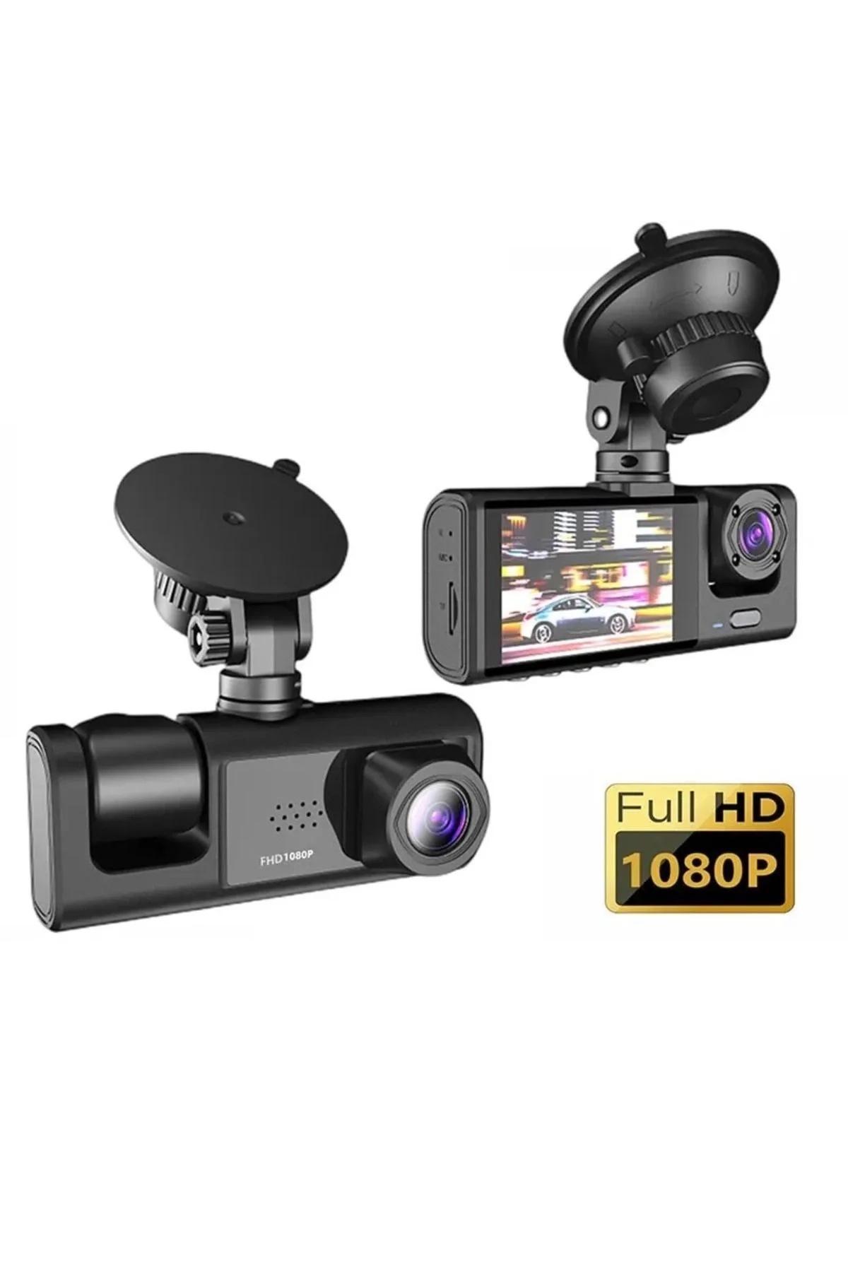 DV300 Yeni 3 Kameralı Araç İçi Kayıt Kamerası Trafik Recorder 2 İ