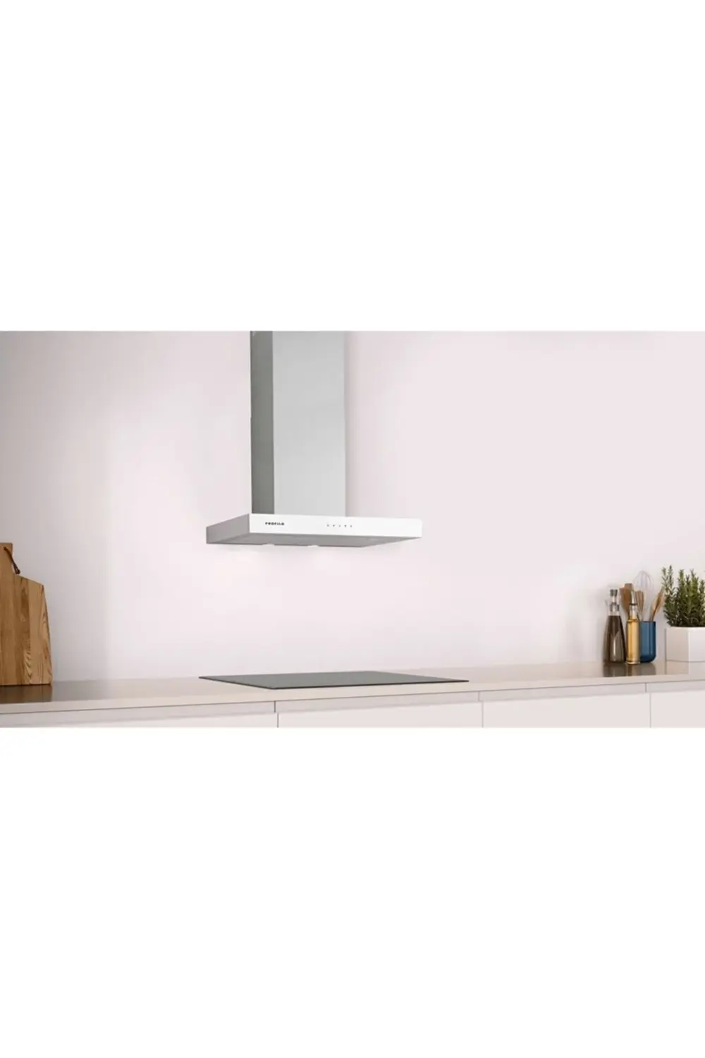 Dvb6k720 Beyaz Cam Dekor Duvar Tipi Davlumbaz