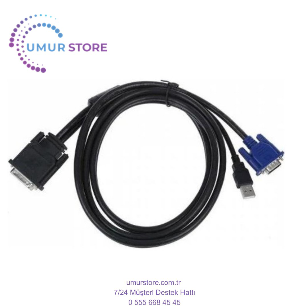 DVI 30+5 VGA USB Kablo M1 DVI VGA Çevirici Projeksiyon Kablo DVI 30+5 VGA USB Kablo M1 DVI VGA Çevirici Projeksiyon Kablo