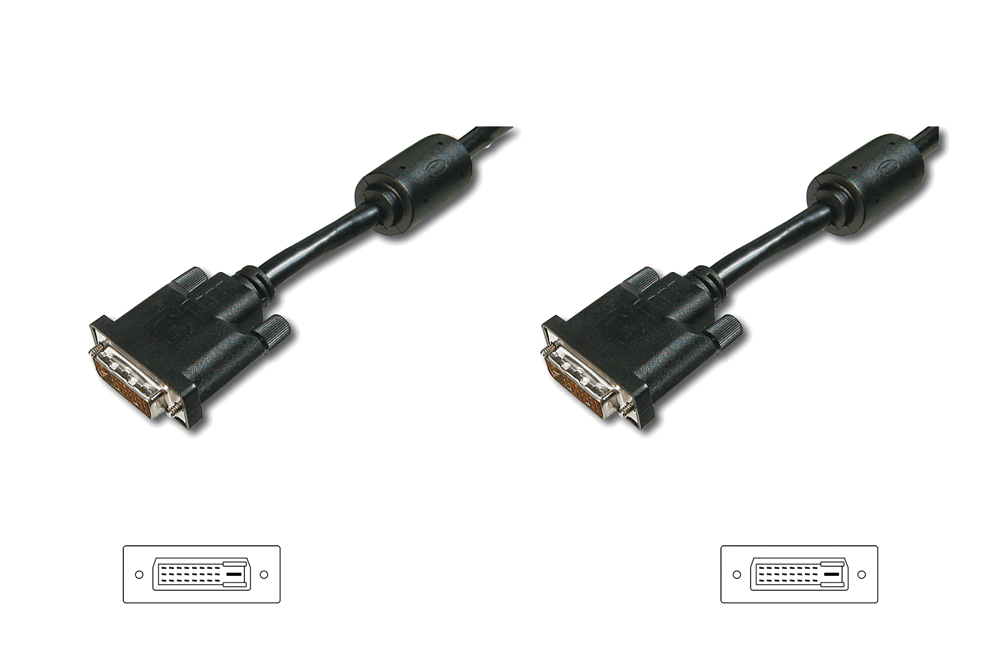 DVI Bağlantı Kablosu, DVI-D (24+1) Erkek <==> DVI-D (24+1) 