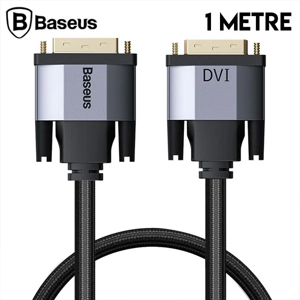 DVI-DVI 2K Projektör Kablo 1 Metre - Bilgisayar Monitör Bağlantı Kablosu