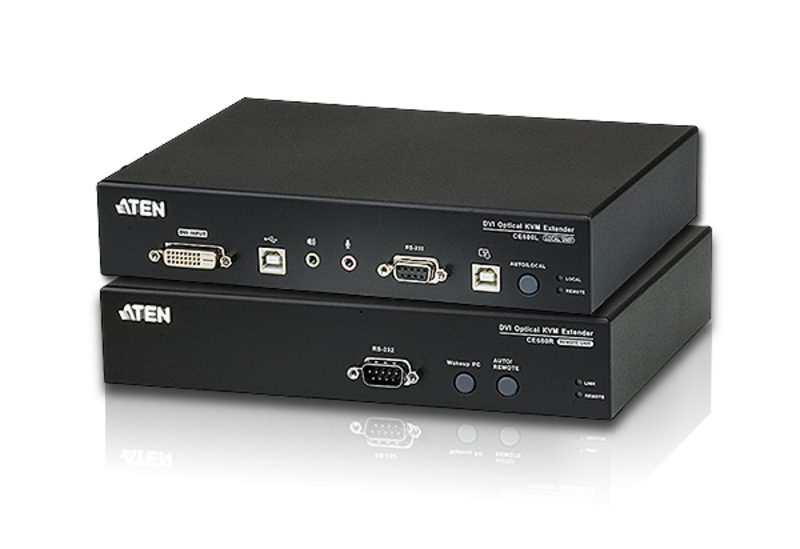 Aten Dvi Fiber Optik Kvm (Keyboard/Video Monitor/Mouse) Mesafe Uzatma 