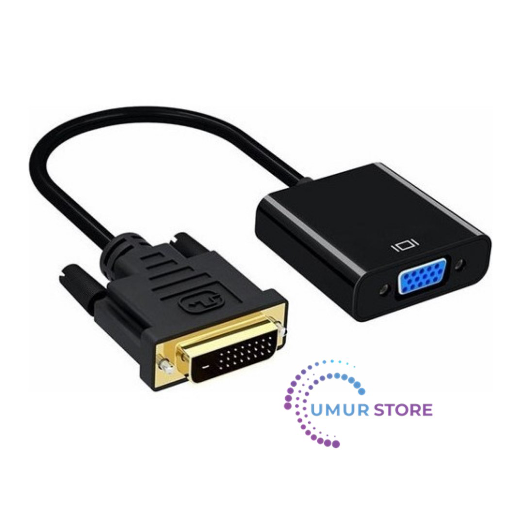 DVI To VGA Aktif Dönüştürücü Kablo (Dvi-D Erkek - Vga) DVI VGA