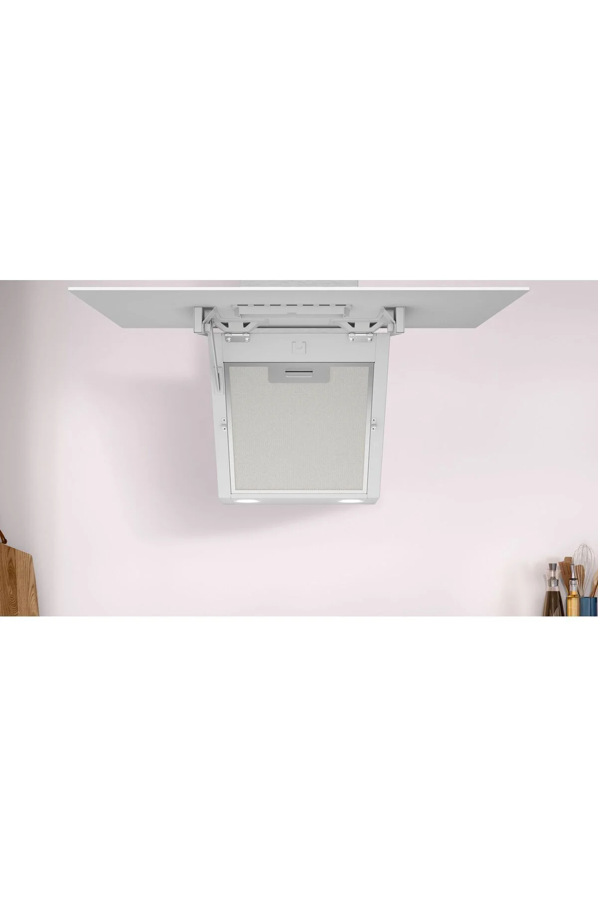 DVK6J429 Beyaz Cam Duvar Tipi Davlumbaz