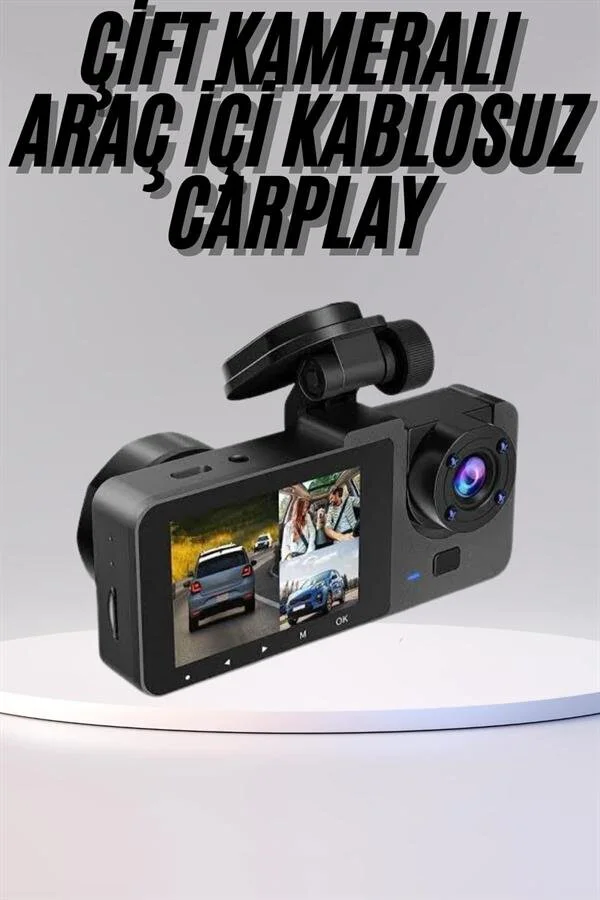 DVR Araç İçi Kamera 1080P Hareket Algılayıcı CarPlay Güvenlik Kaydedici
