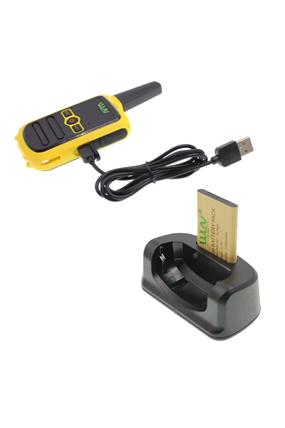 DXT WLN KD C51 16 KANAL TEKLİ TELSİZ SARI KASA ŞARJ ALETİ DAHİL (