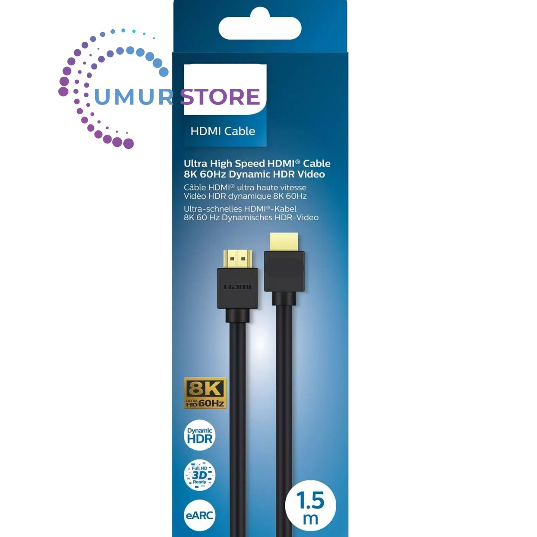 Dynamic Hdr 8k 60 Hz 3D Ultra Hd 1.5 Metre 2.1 HDMI Kablo SWV9431 Dynamic Hdr 8k 60 Hz 3D Ultra Hd 1.5 Metre 2.1 HDMI Kablo SWV9431