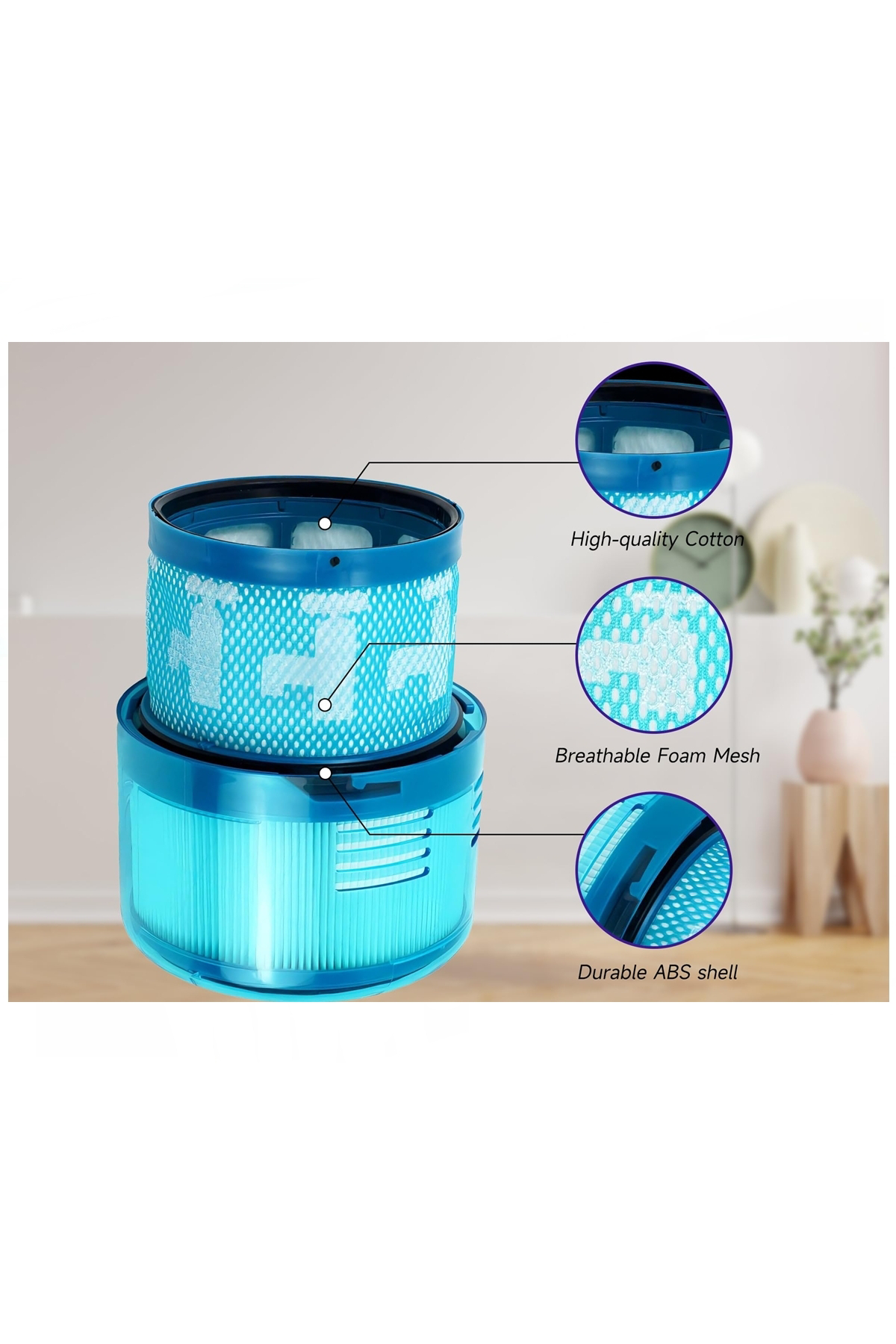 Dyson Gen5 Detect Uyumlu Hepa Filtre 4 Adet Dyson Gen5 Detect Uyumlu Hepa Filtre 4 Adet
