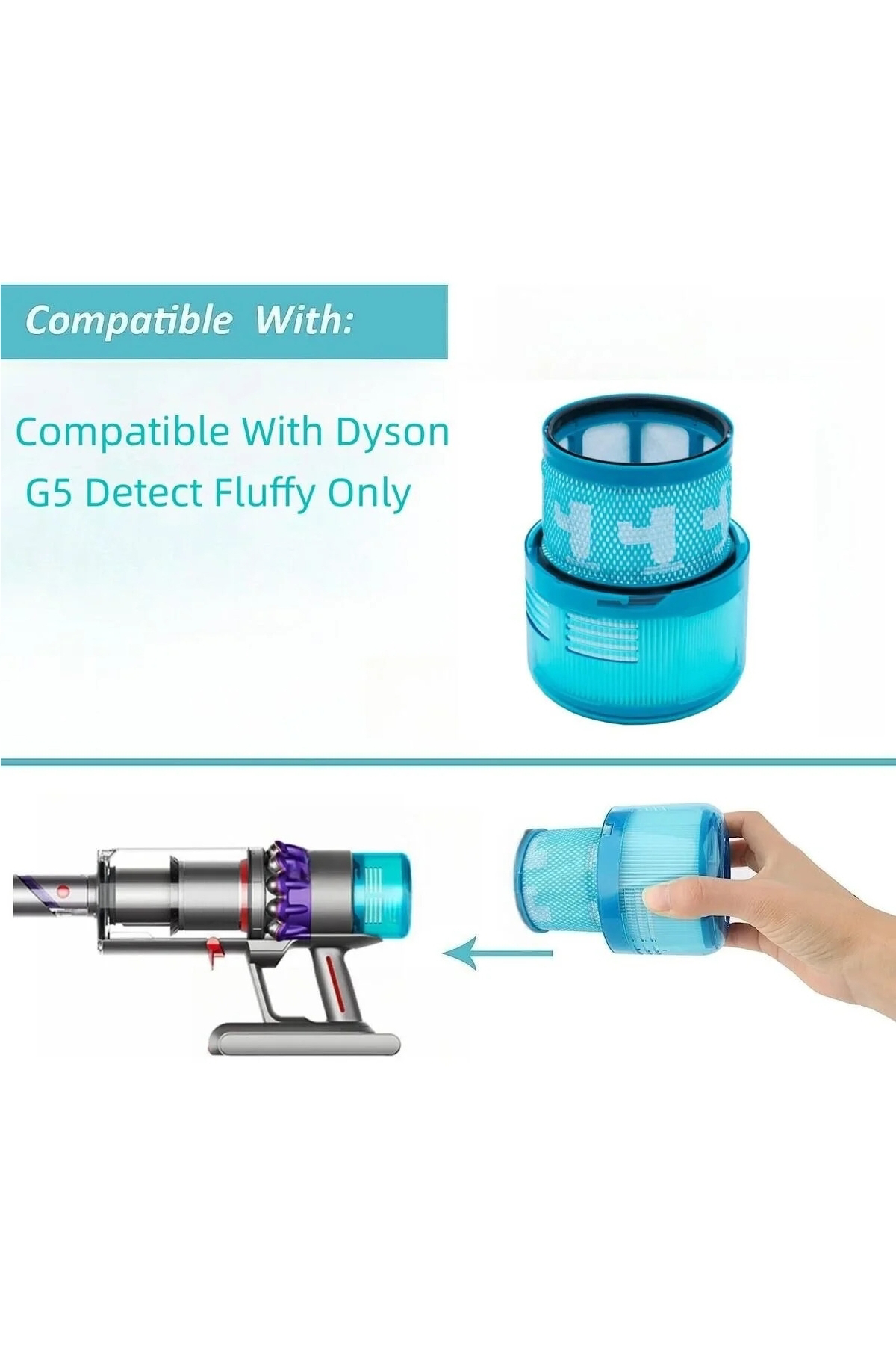Dyson Gen5 Detect Uyumlu Hepa Filtre 4 Adet Dyson Gen5 Detect Uyumlu Hepa Filtre 4 Adet