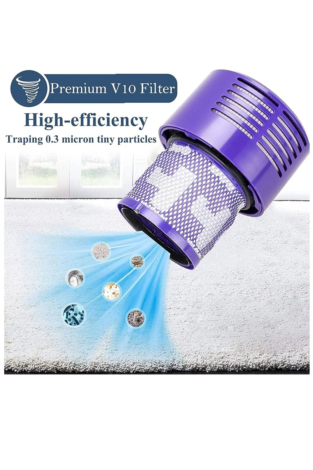 Dyson V10 Uyumlu Hepa Filtre 4 Adet