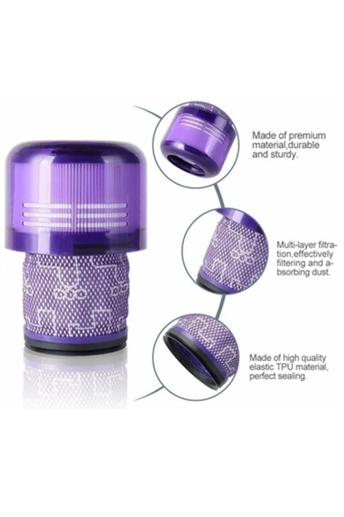 Dyson V11 Sv14 Cyclone Uyumlu Hepa Filtre 4 Adet
