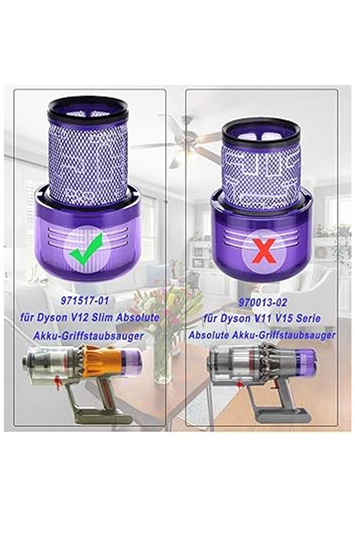 Dyson V12 Uyumlu Hepa Filtre 2 Adet Dyson V12 Uyumlu Hepa Filtre 2 Adet