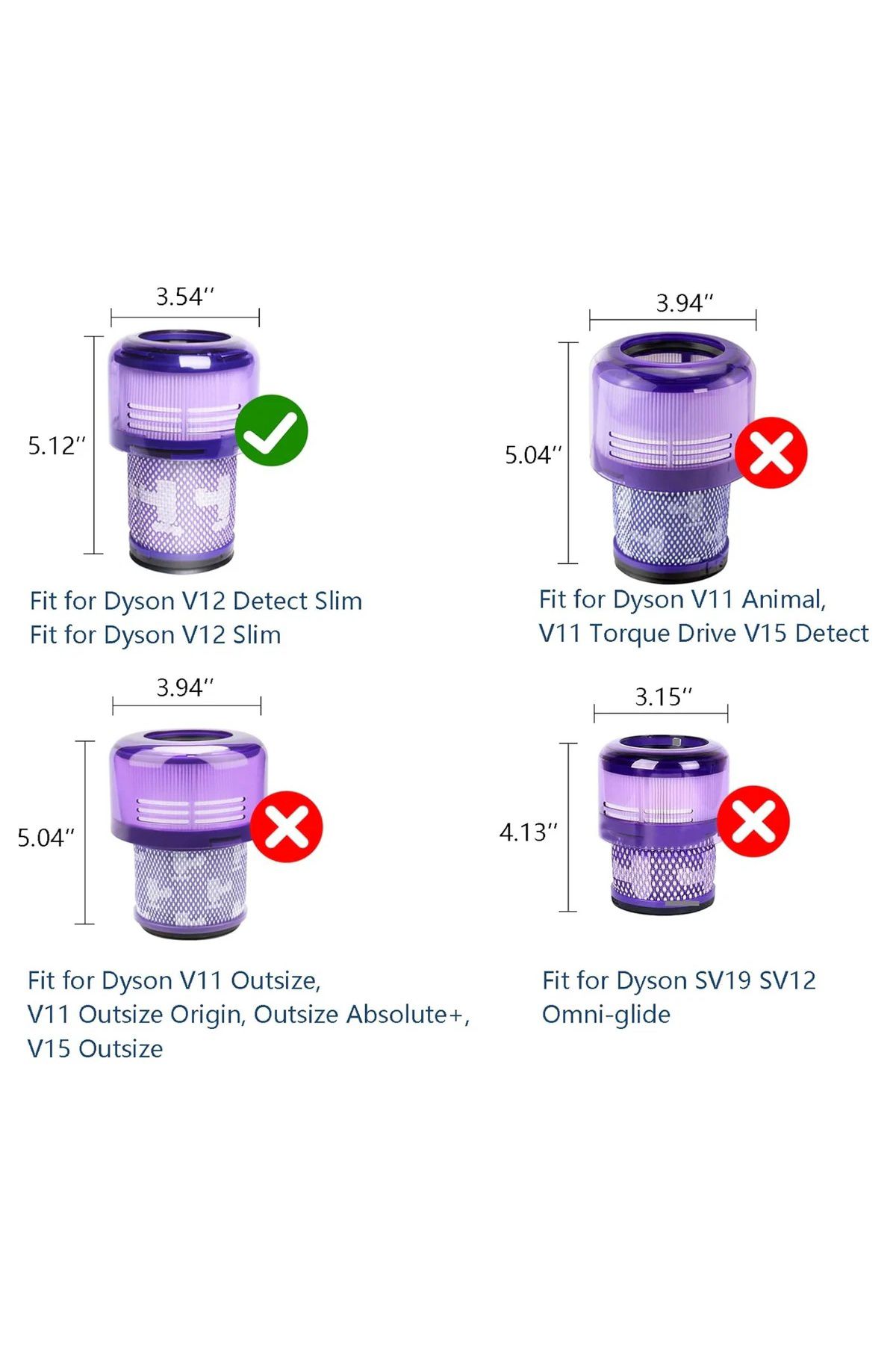 Dyson V12 Uyumlu Hepa Filtre 2 Adet Dyson V12 Uyumlu Hepa Filtre 2 Adet