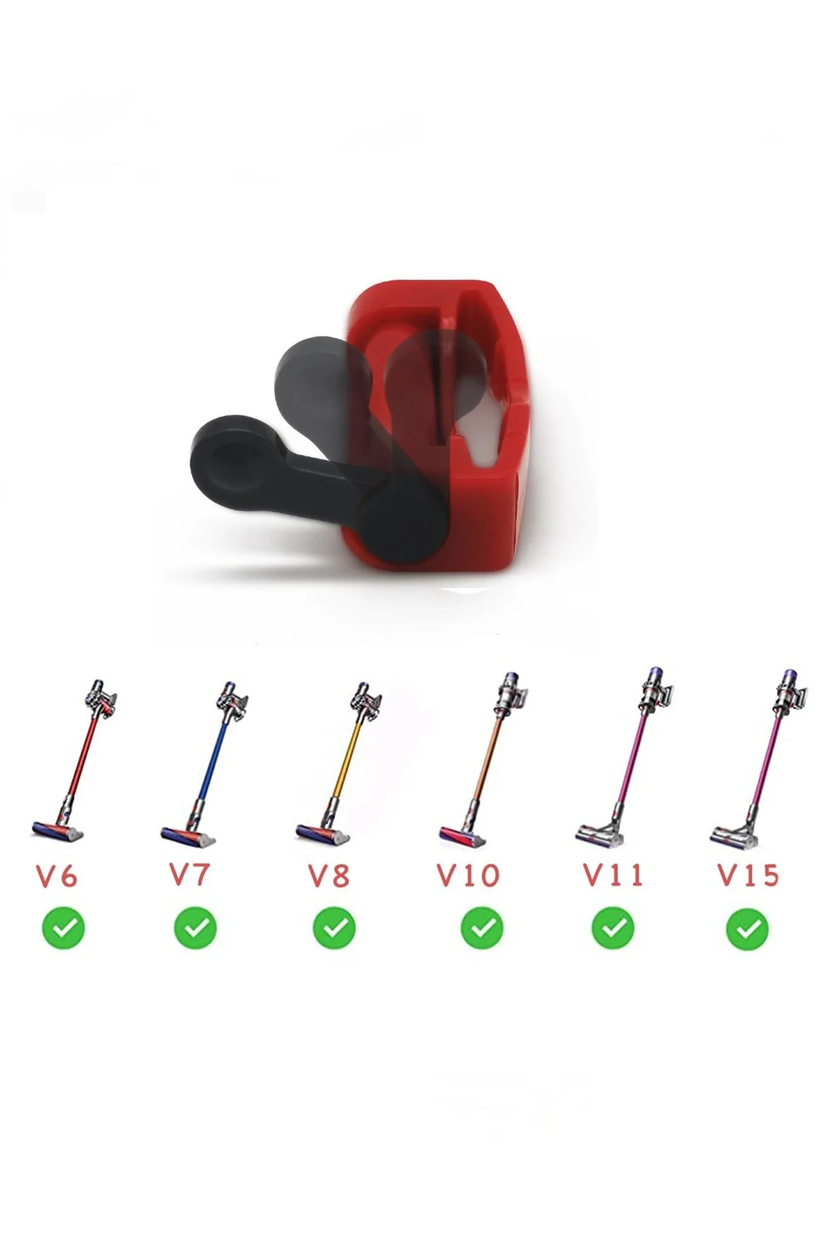 Dyson V6 V7 V8 V10 V11 V15 Uyumlu Tetik Kilidi - Parmak Yormayan Güç Düğmesi Kilidi