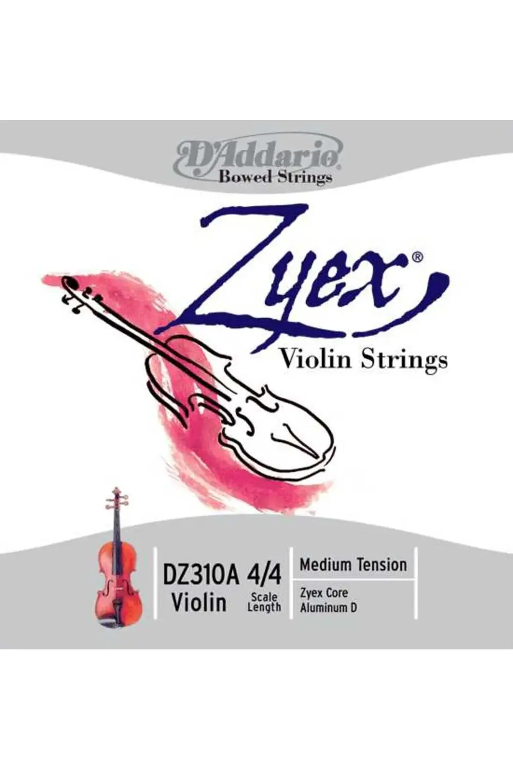 DZ310A KEMAN TEL SET, ZYEX, 4/4 , MEDIUM TENSION, (RE ALU ZYEX Ke