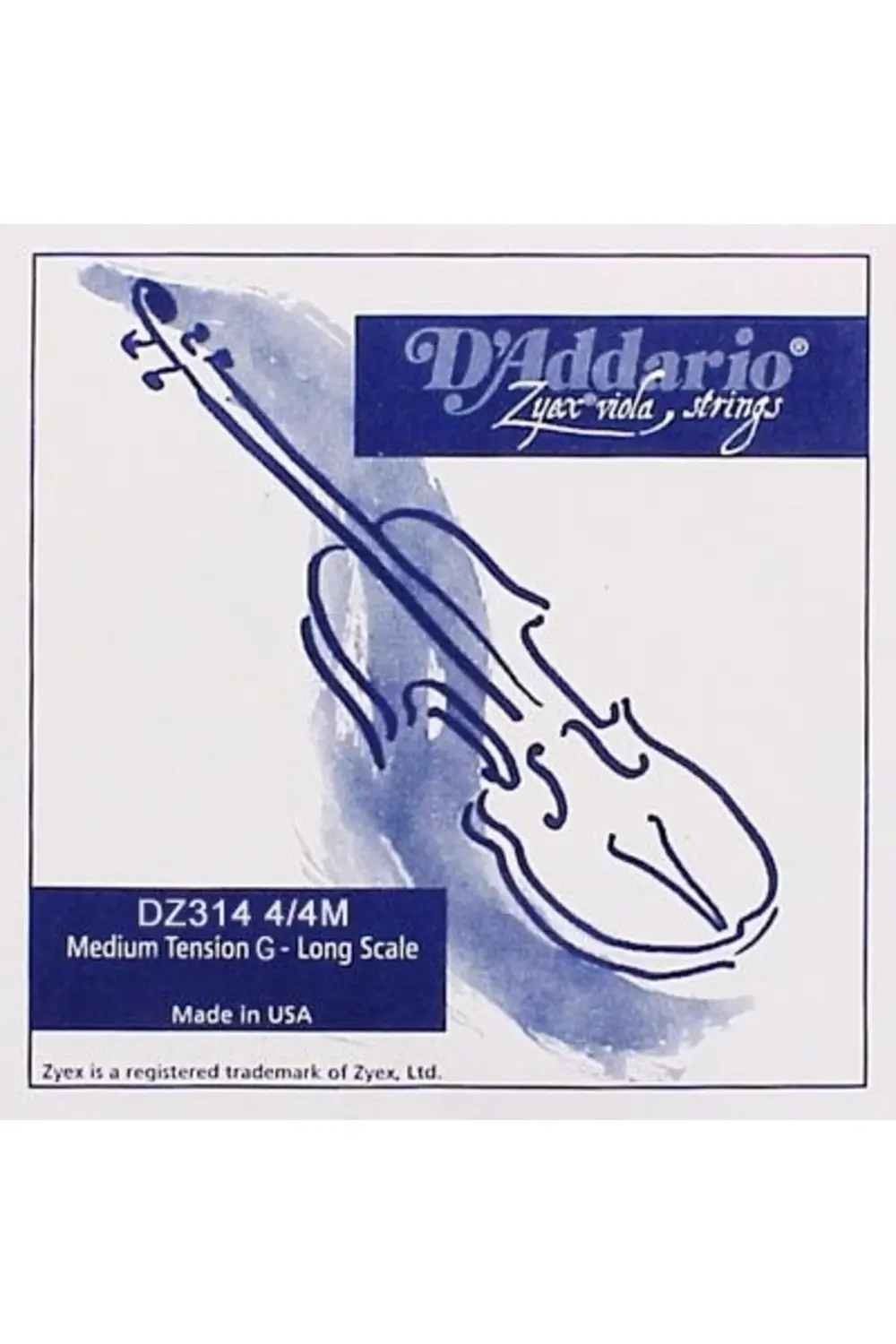 Daddario Dz314 Keman Tek Tel, Zyex, 4/4, Medium Tension, ( Sol Gü Keman Te