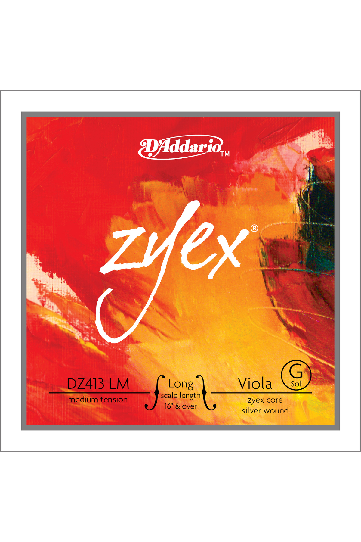DZ413LM VİOLA TEK TEL, ZYEX, LONG SCALE, MEDIUM TENSION, ( Viola 