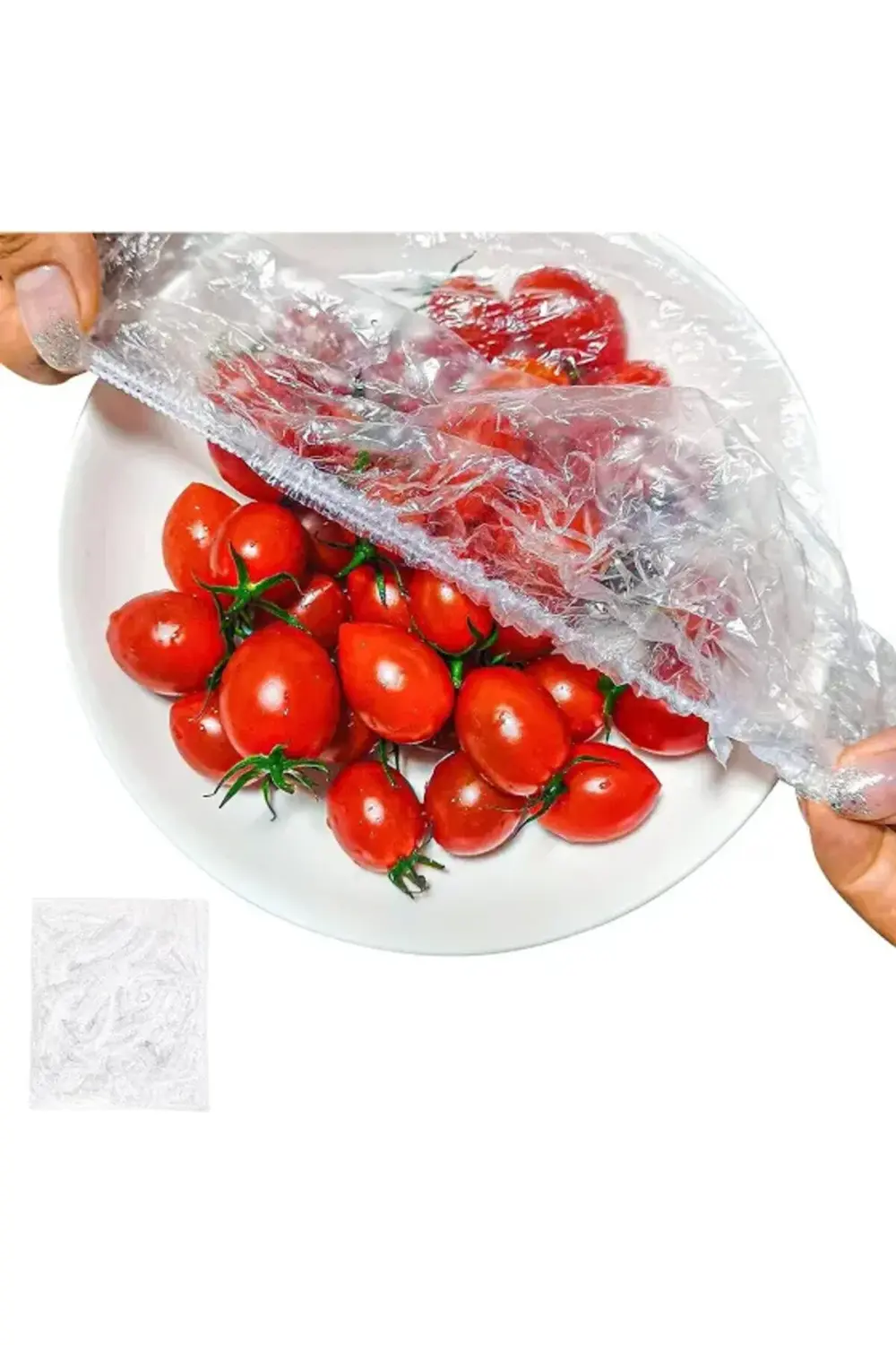 E 100 Adet Tencere ve tabak bonesi, çok amaçlı gıda streci