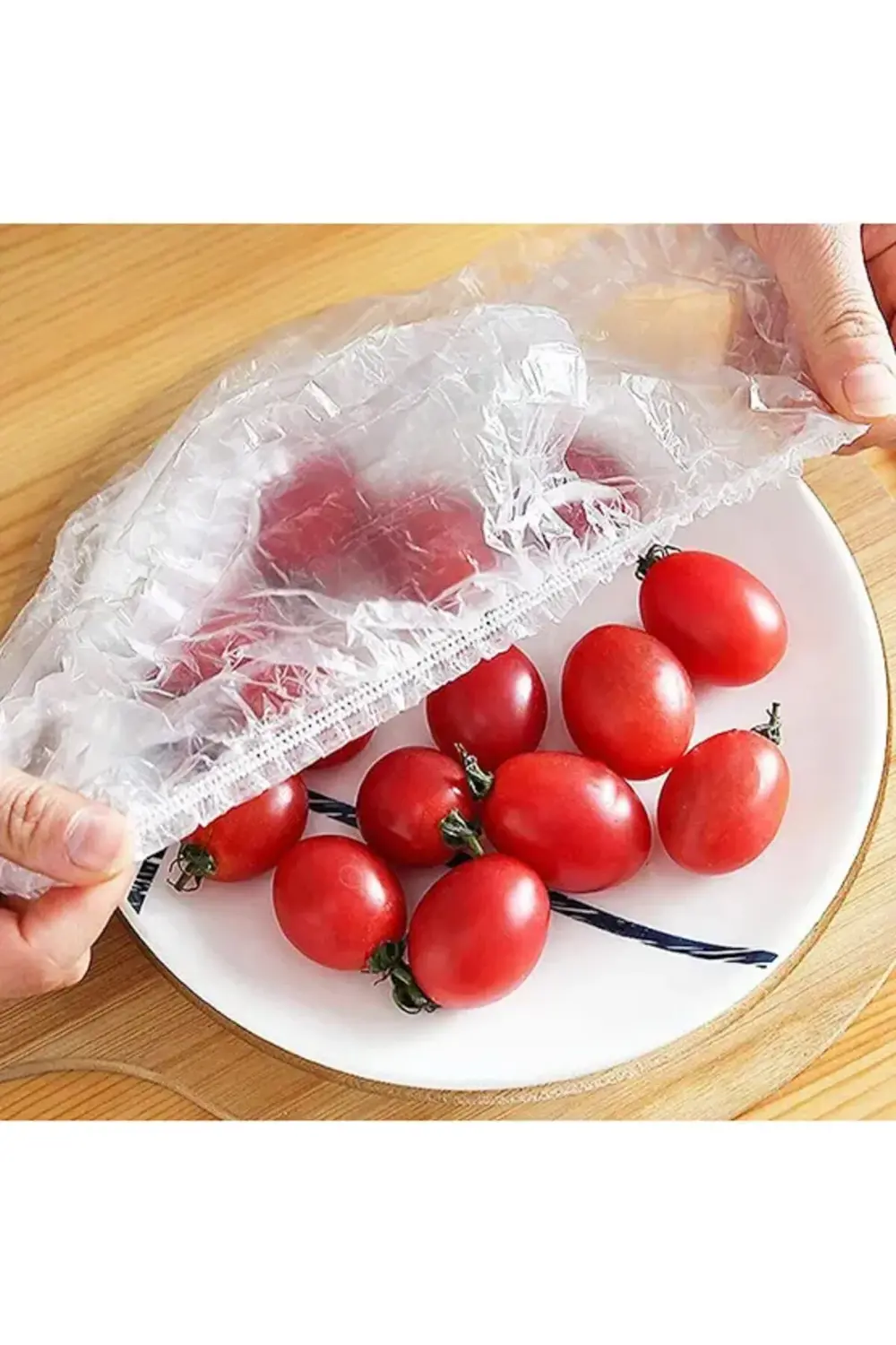 E 100 Adet Tencere ve tabak bonesi, çok amaçlı gıda streci