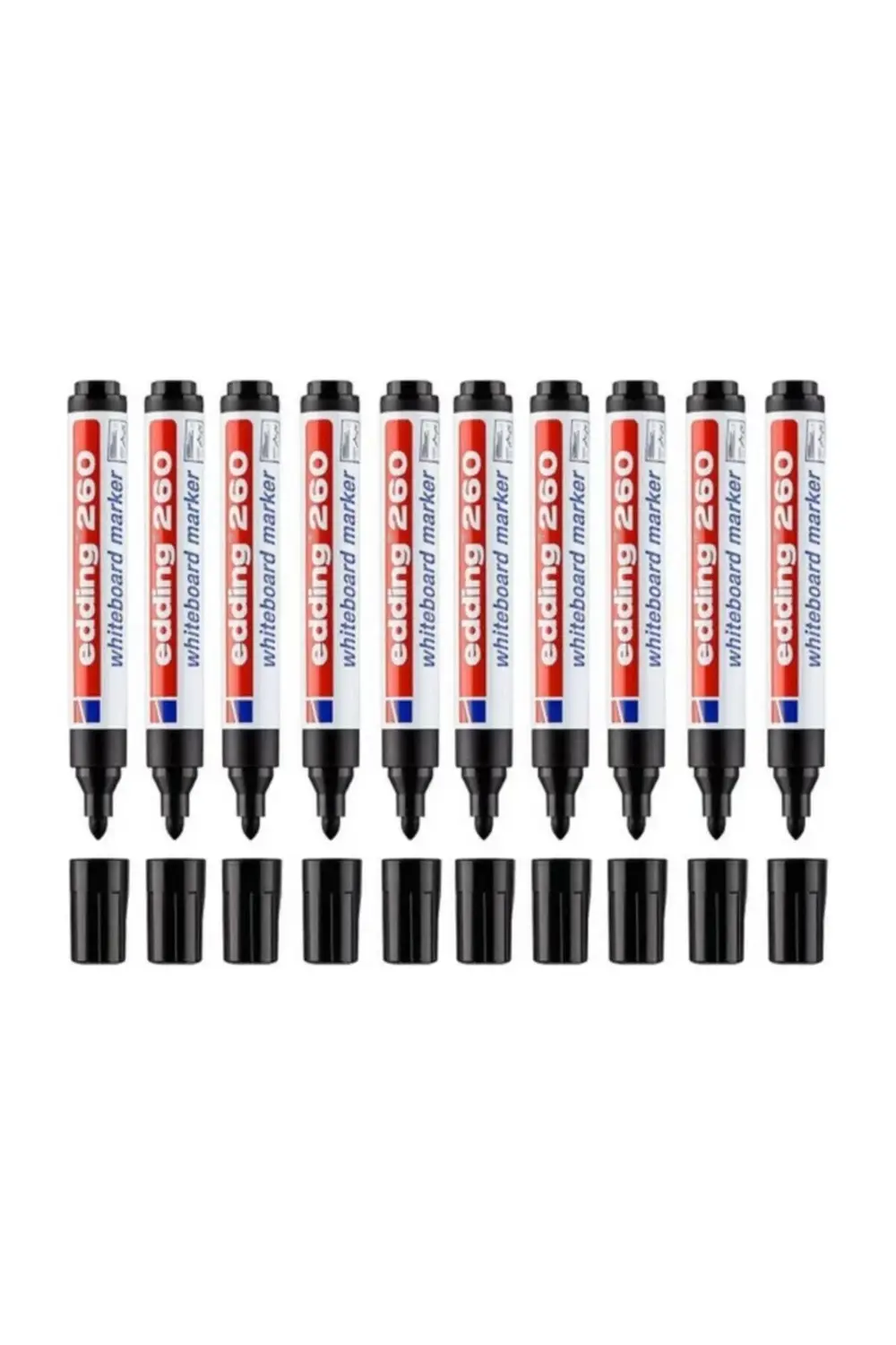 E-260 Beyaz Tahta Kalemi Siyah 10 Lu Paket