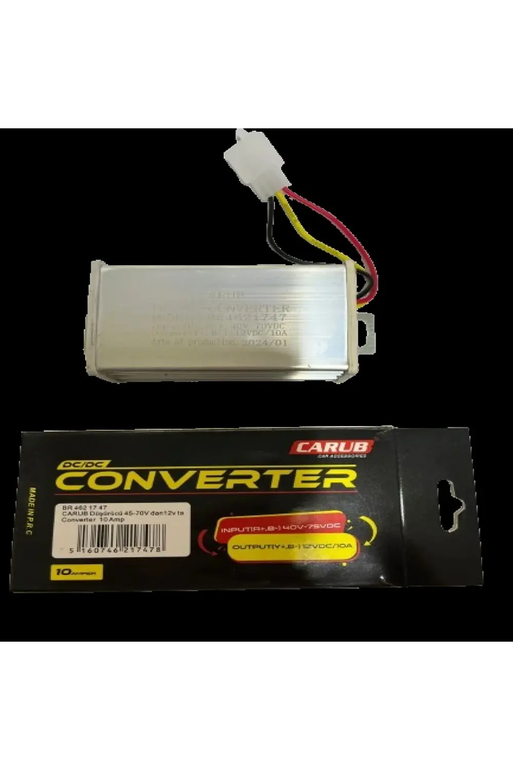 E Bike 45v70 Düşürücü 48/72 Konjektör 12v 10ah