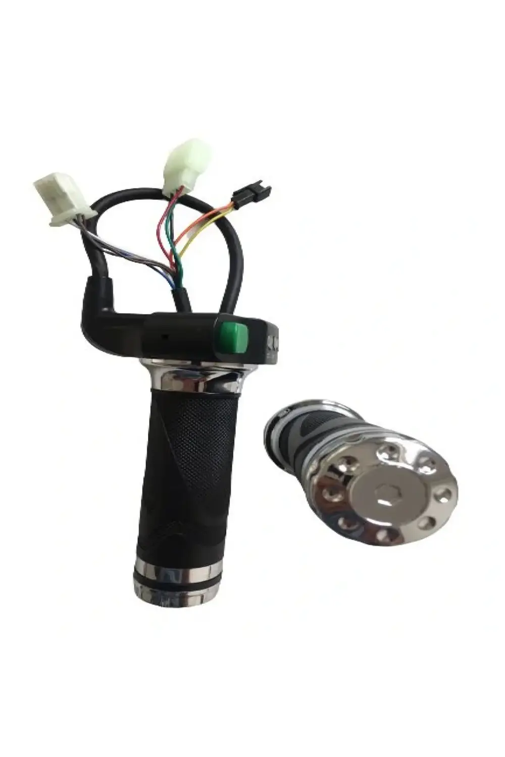 E-bike Vitesli Gaz Kolu 232 Yeşil Düğme 3 Işık