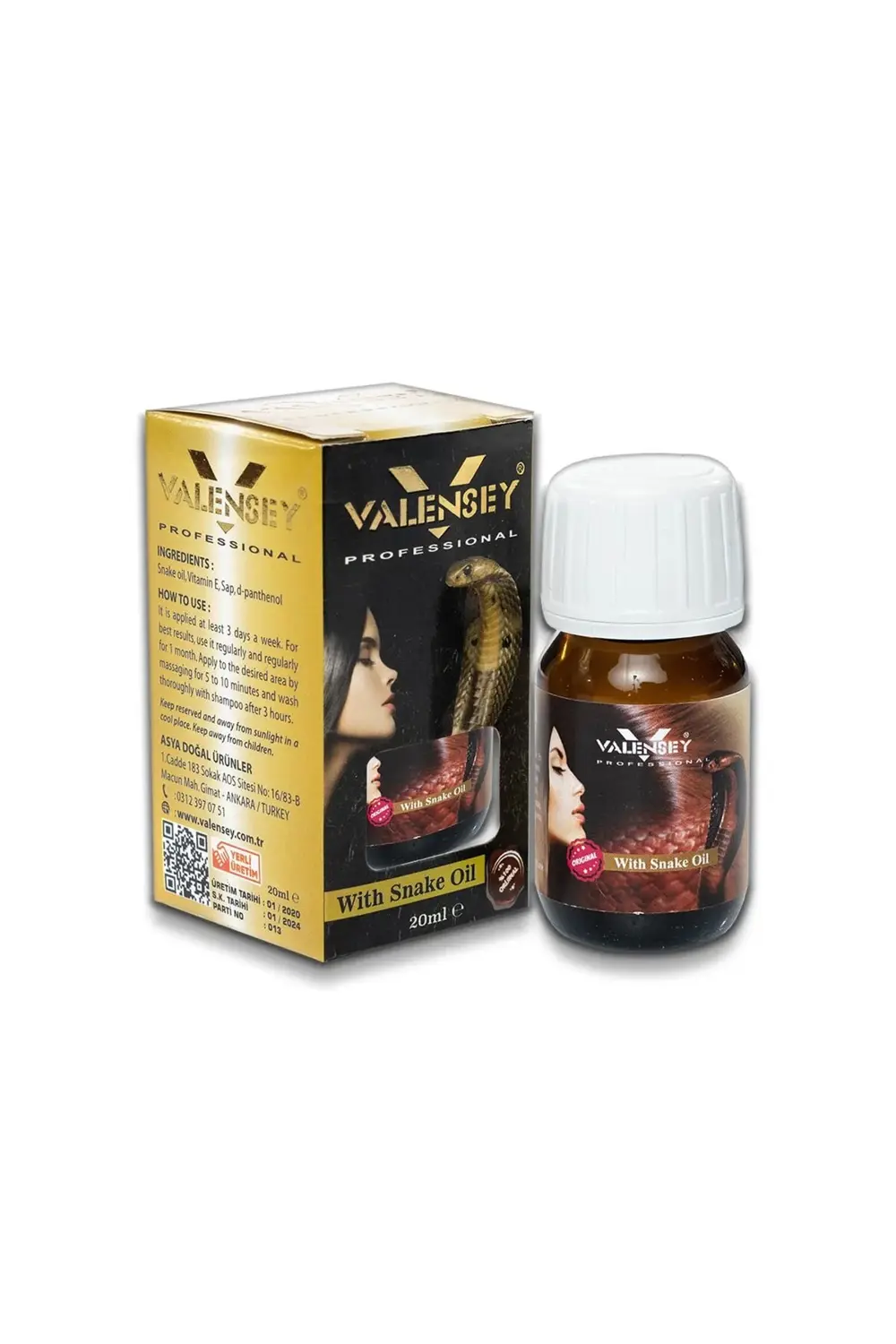 E Vitaminli Yılan Yağı Saç Bakım Yağı 20 ml X 8 Adet
