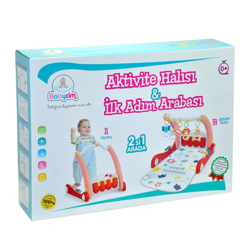 E0634 AKTİVİTE HALISI İLK ADIM ARABASI PEMBE E0634 AKTİVİTE HALISI İLK ADIM ARABASI PEMBE