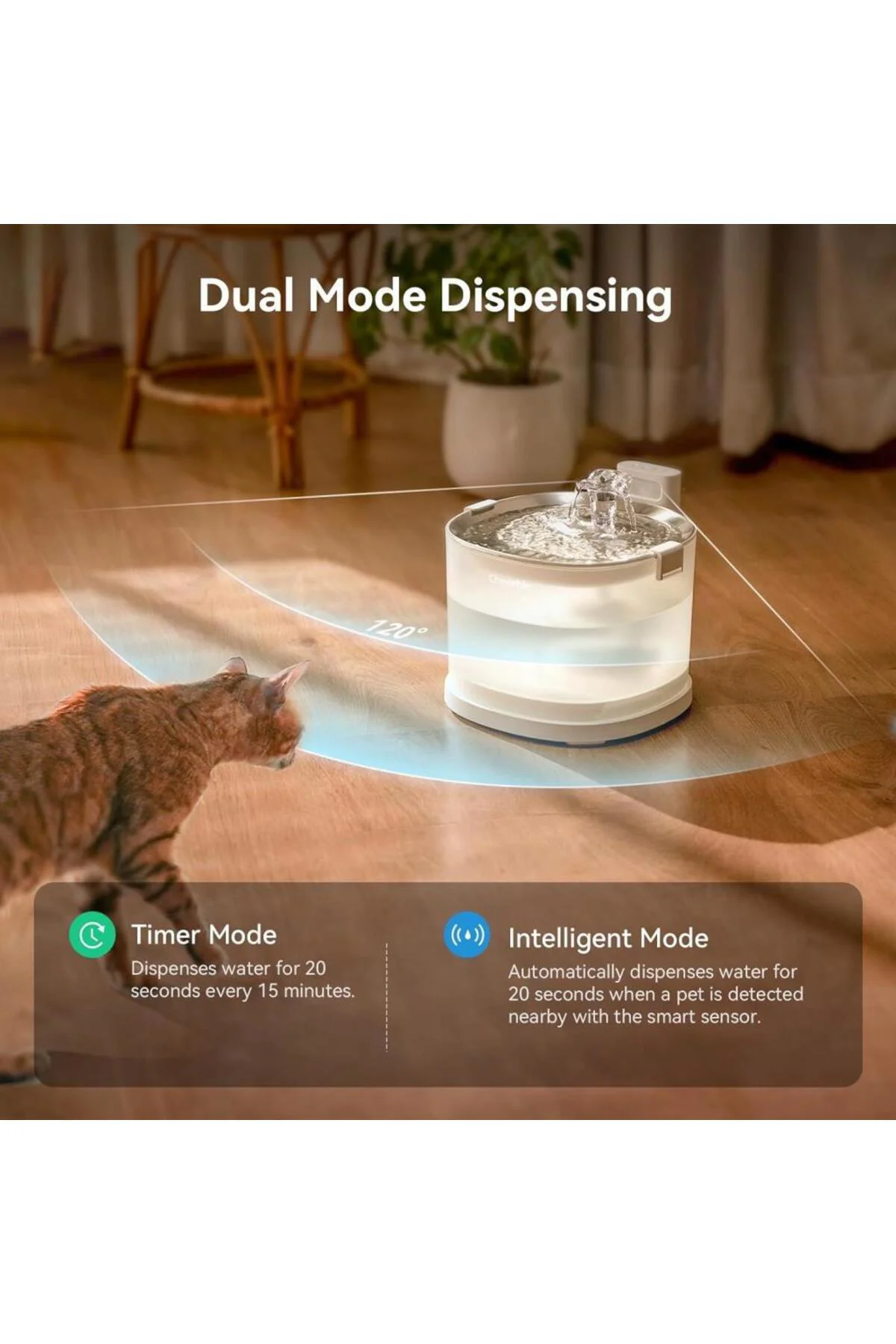 E1+ Çelik Hazneli Şarjlı Otomatik Kedi Köpek Su Pınarı 2 Lt 22X20X18 Cm E1+ Çelik Hazneli Şarjlı Otomatik Kedi Köpek Su Pınarı 2 Lt 22X20X18 Cm