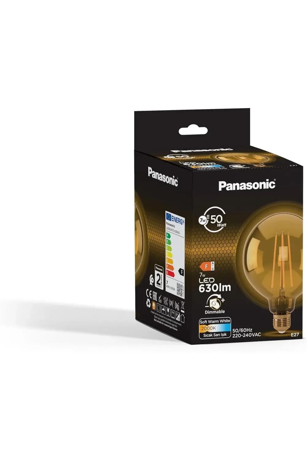 E27 Dim Edilebilir Filaman G95 Lamba 7W 630LM 2000K 1185222