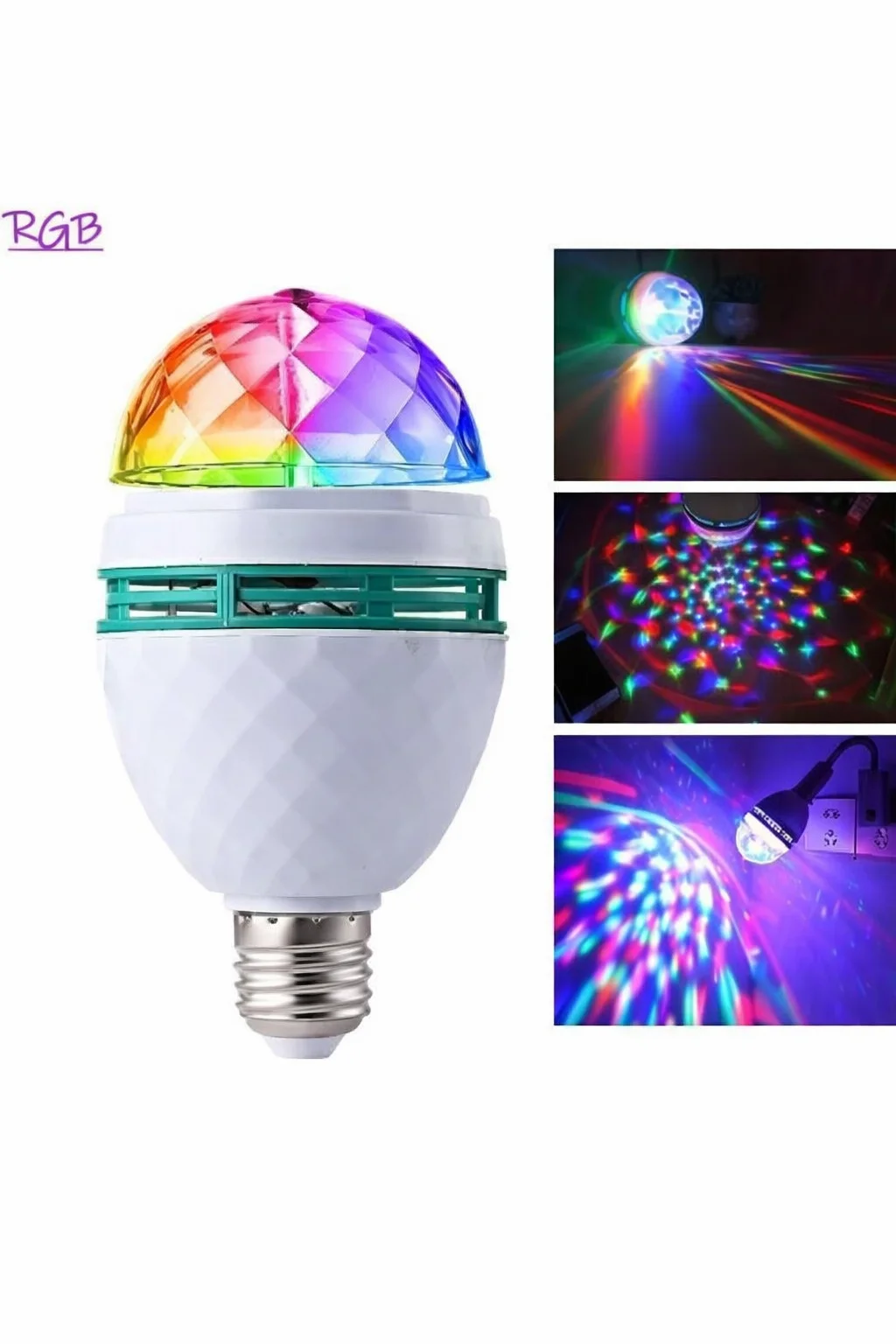 E27 Renkli Led Döner Başlıklı Disko Topu Ampul 3 W 1 Fiyatı, Yorumları ve Özellikleri