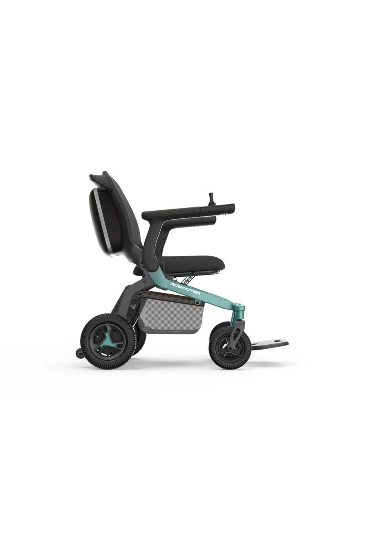 E40-20 Robooter Akülü Tekerlekli Sandalye 150 Kg Katlanır 25 Km 20Ah Lityum 2x250W - Görsel 4