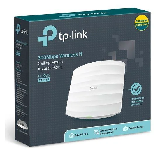 EAP115 Kablosuz Erişim Noktası – 300Mbps WiFi5 Tavan Tipi AP, POE Dahil Fiyatı, Yorumları ve Özellikleri