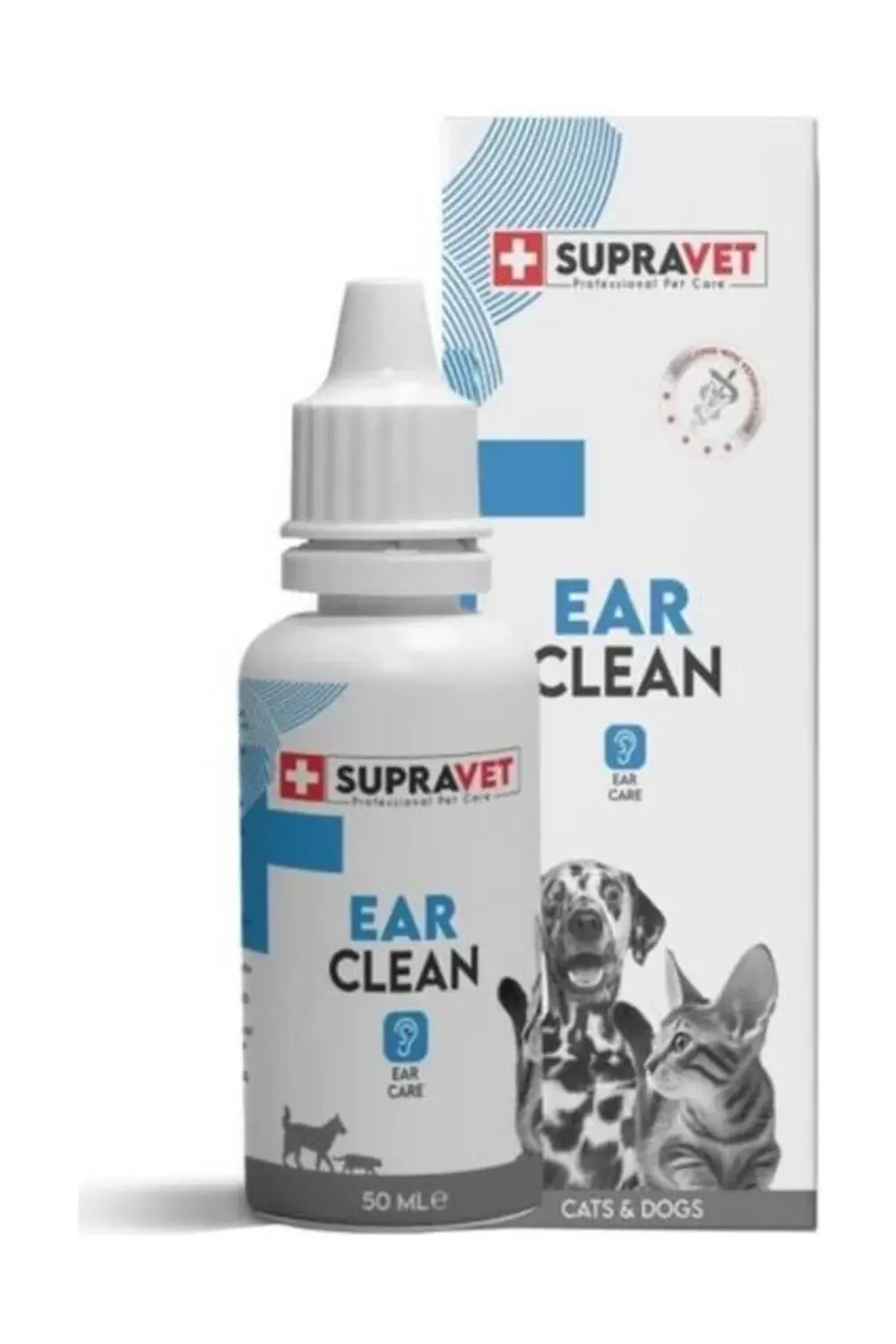 Supravet Ear Clean Kedi Ve Köpek Kulak Temizleme Solüsyonu 50 Ml