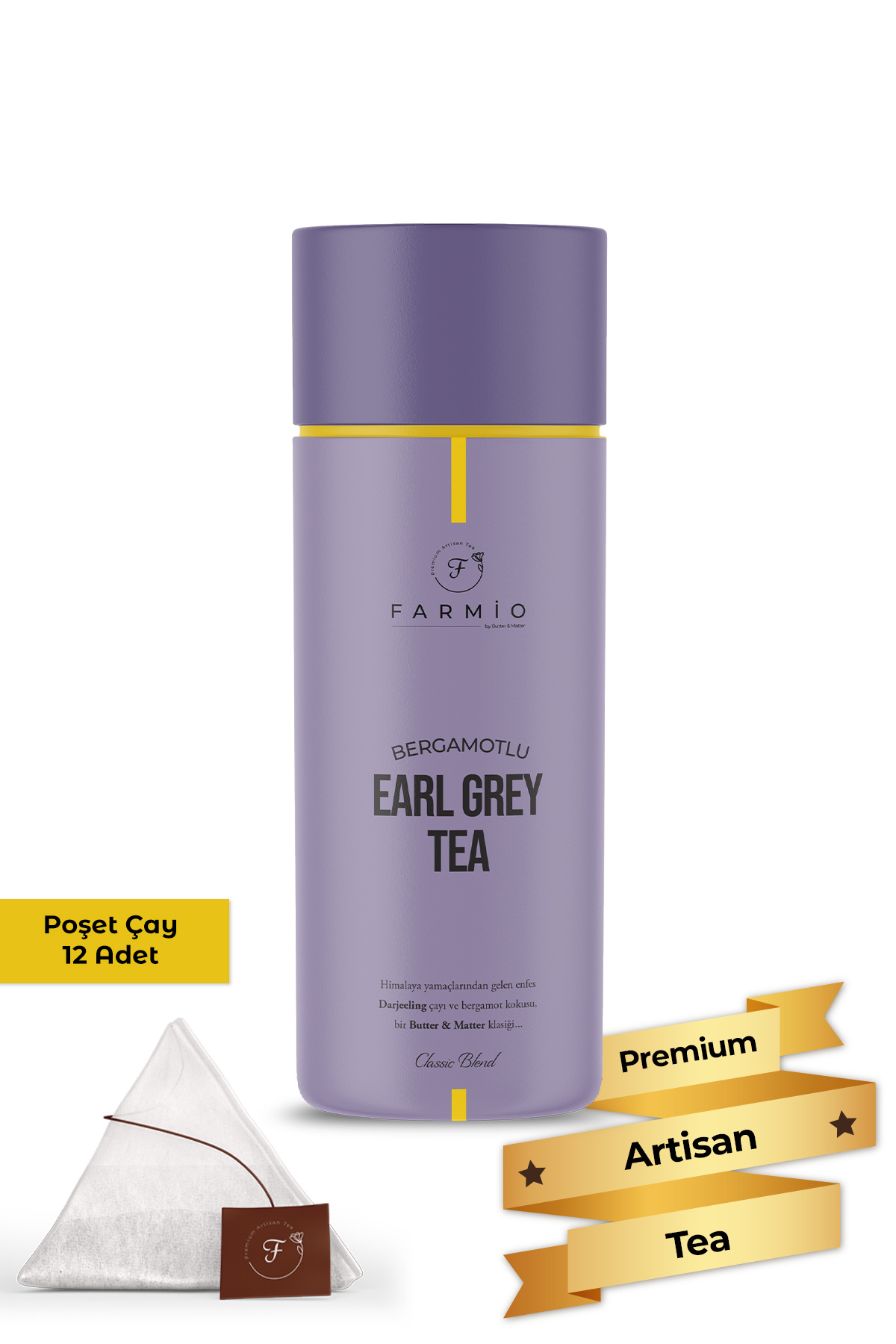 Earl Grey – Darjeeling - Classic Blend – 12 Poşet – Bir Butter & 