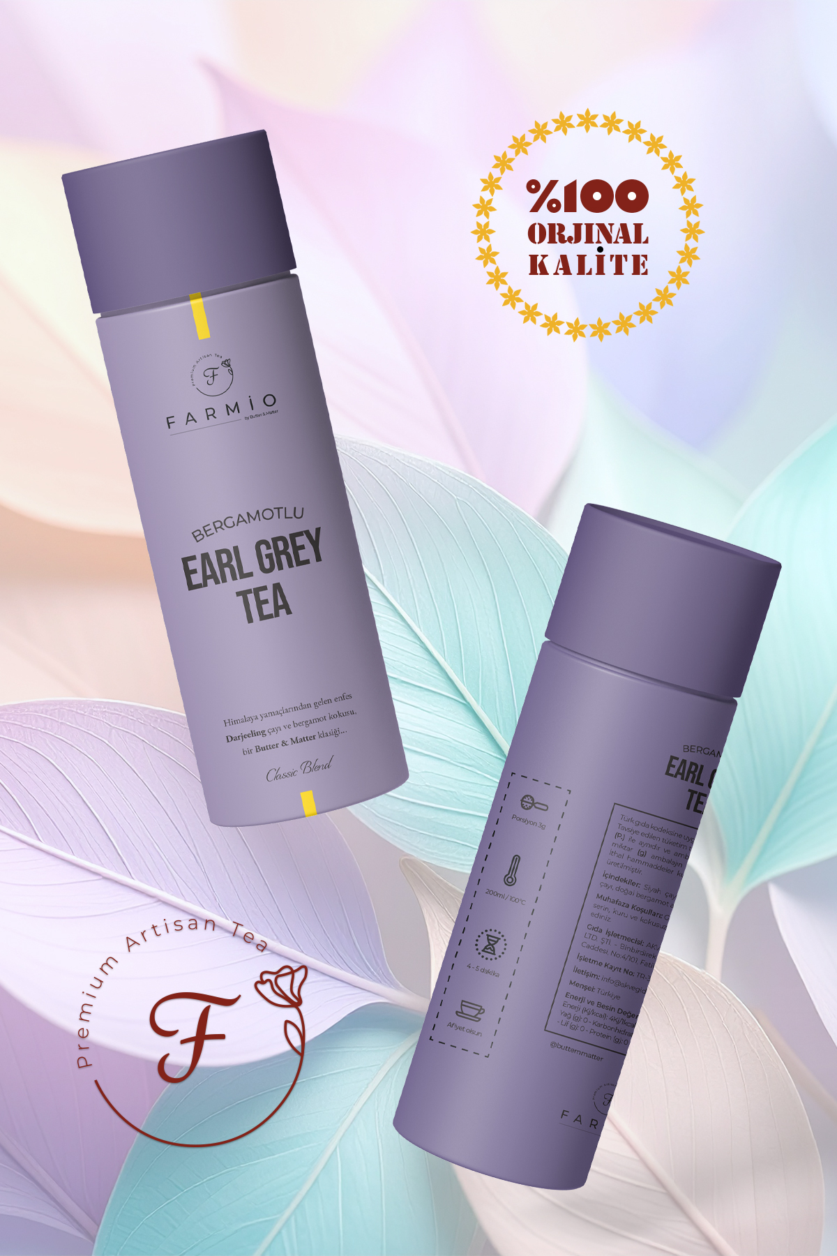 Earl Grey – Darjeeling - Classic Blend – 12 Poşet – Bir Butter & 