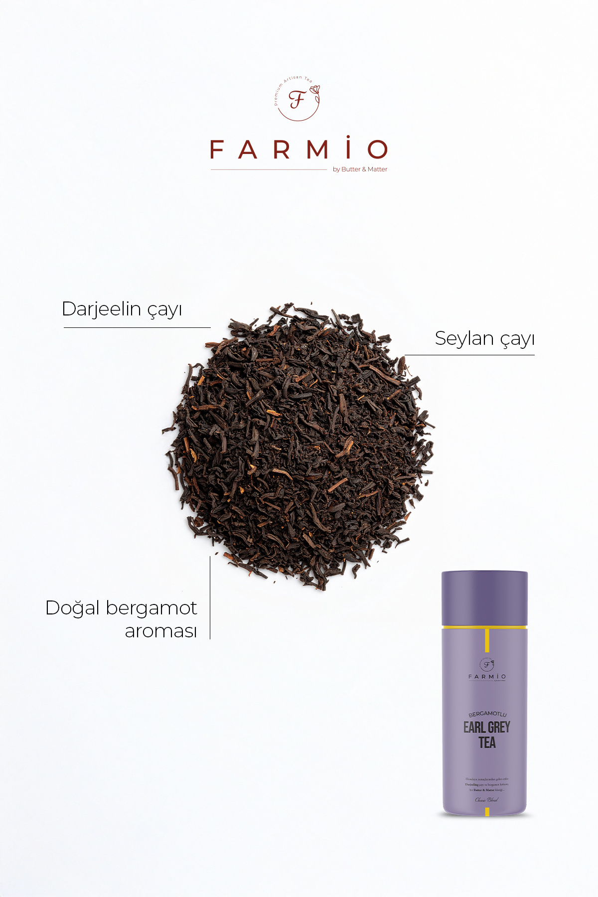 Earl Grey – Darjeeling - Classic Blend – 12 Poşet – Bir Butter & 