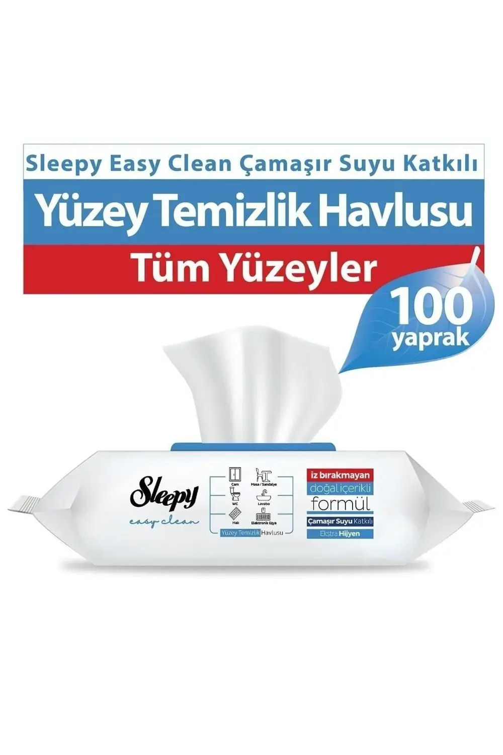 Easy Clean Çamaşır Suyu Katkılı Yüzey Temizlik Havlusu&Mendili 10