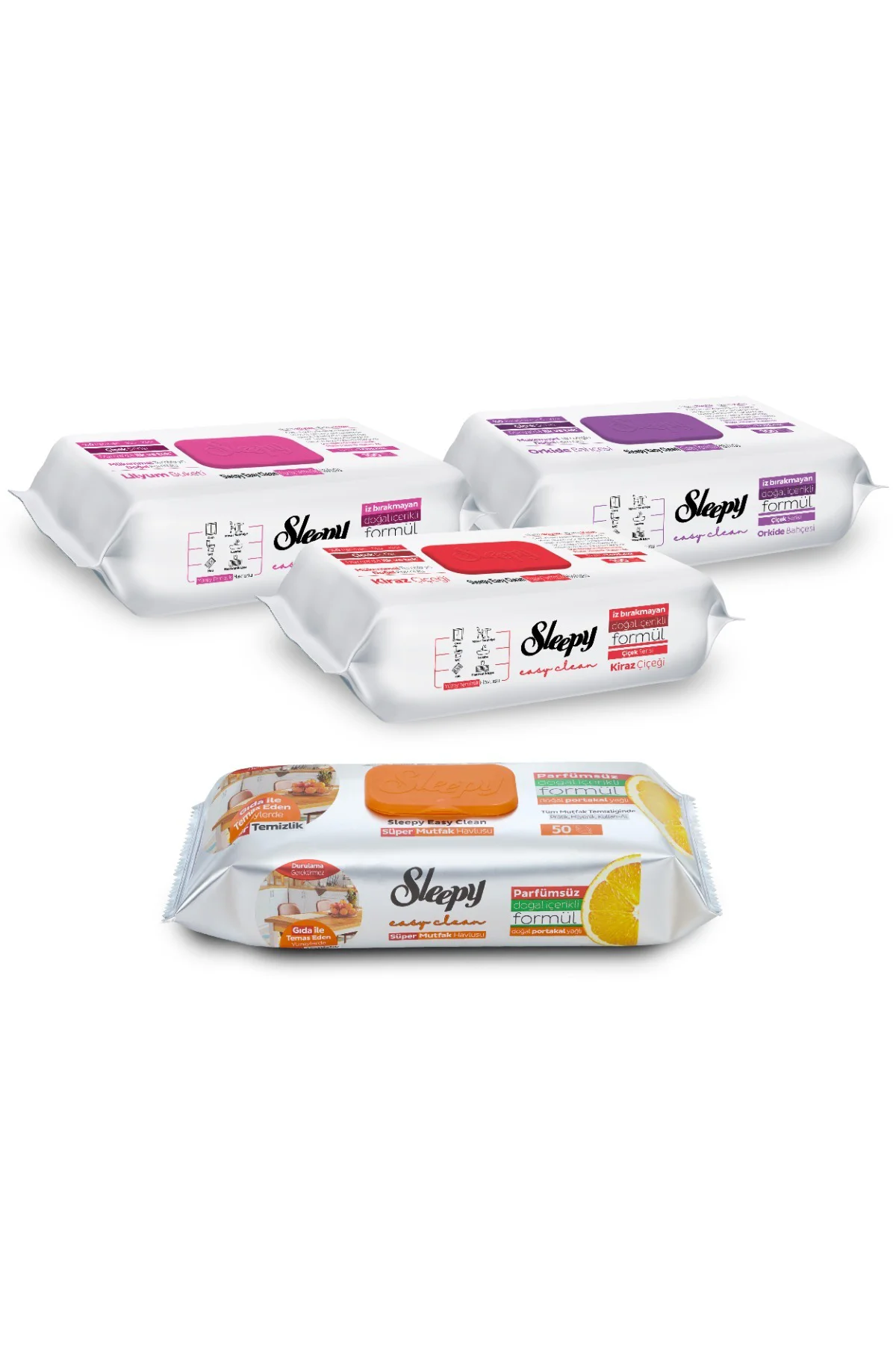 Easy Clean Çiçek Serisi&Portakal Yağlı Süper Mutfak Yüzey Temizlik Havlusu&Mendili(3x100+50) Fiyatı, Yorumları ve Özellikleri