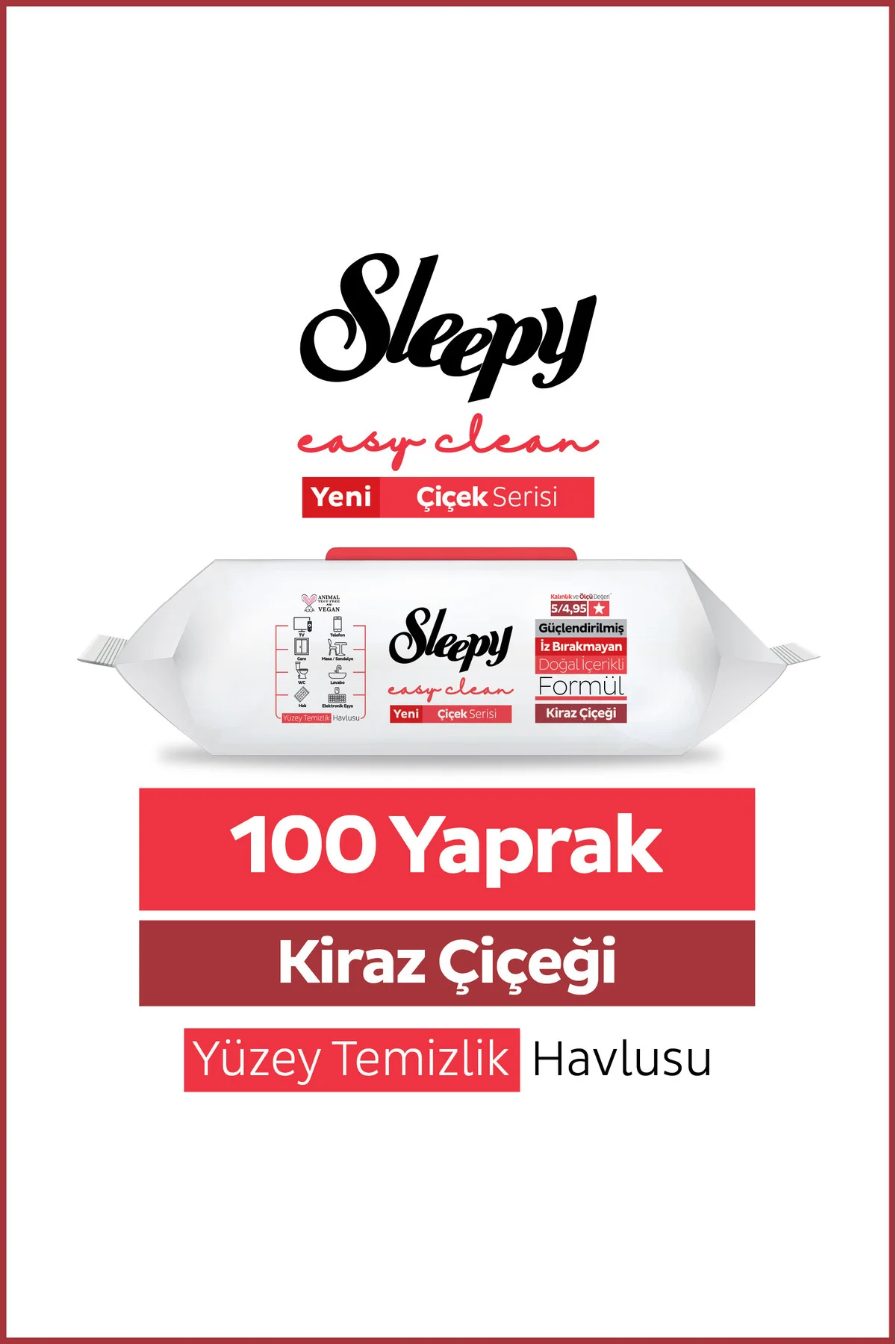 Easy Clean Kiraz Çiçeği Yüzey Temizlik Havlusu Mendili 100 Yaprak Fiyatı, Yorumları ve Özellikleri