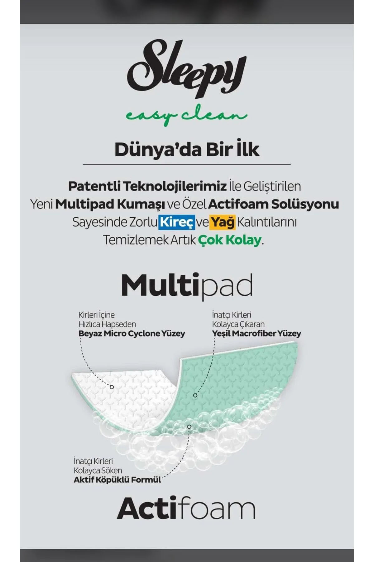 Easy Clean Kireç Sökücü ve Yağ Çözücü Havlu 30'lu 2 Paket